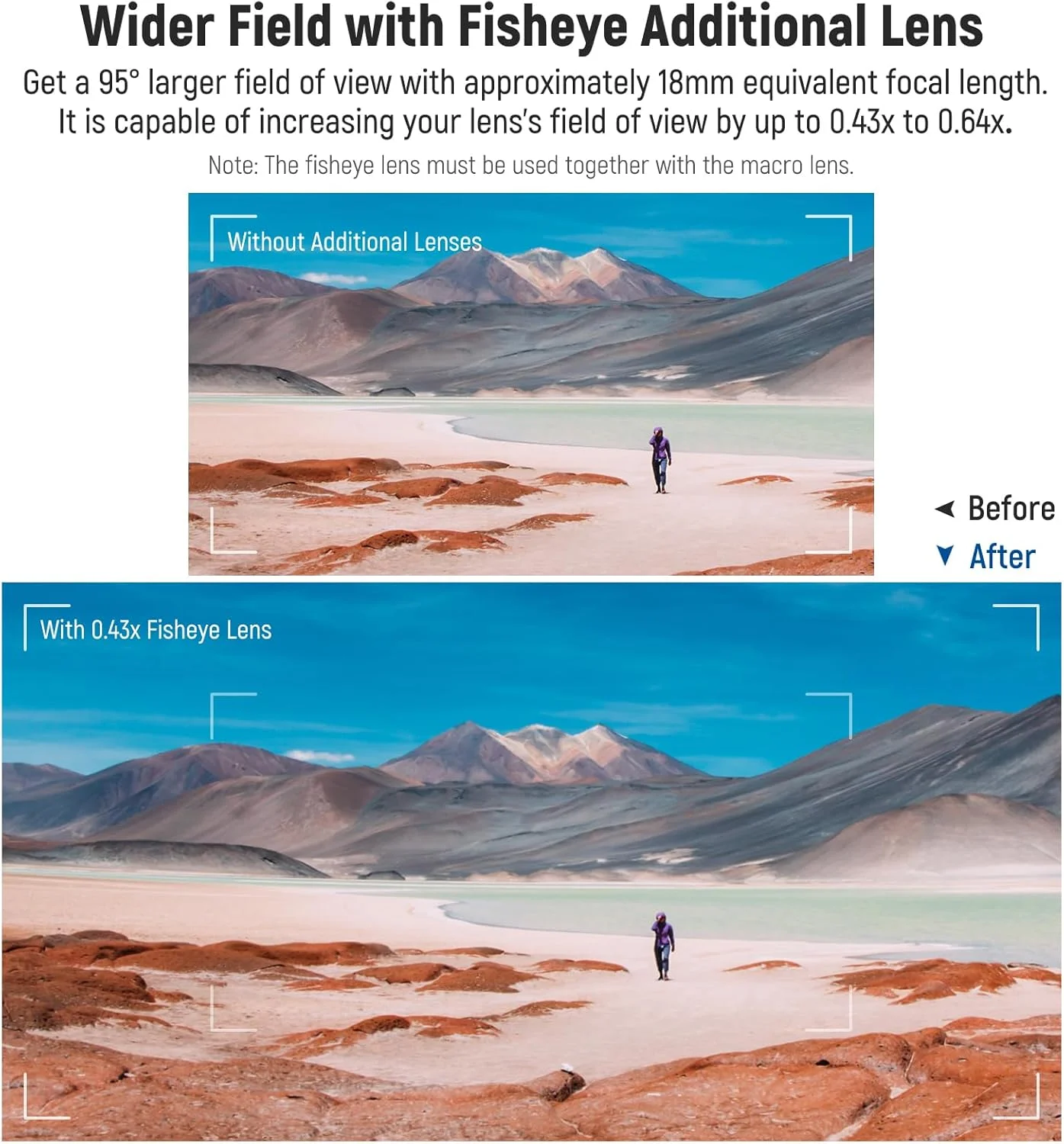 لنز اضافی چشم ماهی 0.43x و ماکرو 1.4x نئور 49 میلیمتری برای دوربینهای سری X100، لنز HD 2 در 1 با حلقه آداپتور 49 میلیمتری برای دوربینهای فوجیفیلم X100 X100S X100F X100T X100V X100VI (قاب نقرهای)، LS-46 لنز اضافی چشم ماهی 0.43x و ماکرو 1.4x نئور 49 میلیمتری برای دوربینهای سری X100، لنز HD 2 در 1 با حلقه آداپتور 49 میلیمتری برای دوربینهای فوجیفیلم X100 X100S X100F X100T X100V X100VI (قاب نقرهای)، LS-46