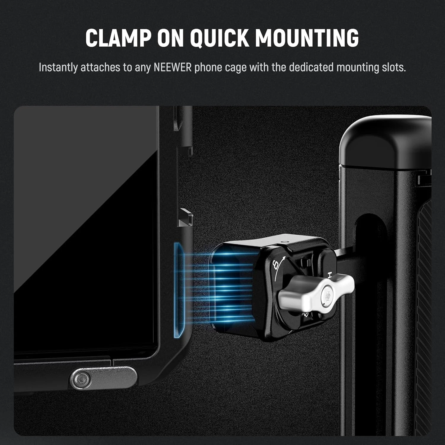 دسته جانبی با اتصال سریع NEEWER با کفشک سرد ضد لغزش، سازگار با قفس تلفن iPhone 16 Pro/16 Pro Max Xiaomi 15 Ultra Samsung Galaxy S25 Ultra مدل PA145 دسته جانبی با اتصال سریع NEEWER با کفشک سرد ضد لغزش، سازگار با قفس تلفن iPhone 16 Pro/16 Pro Max Xiaomi 15 Ultra Samsung Galaxy S25 Ultra مدل PA145