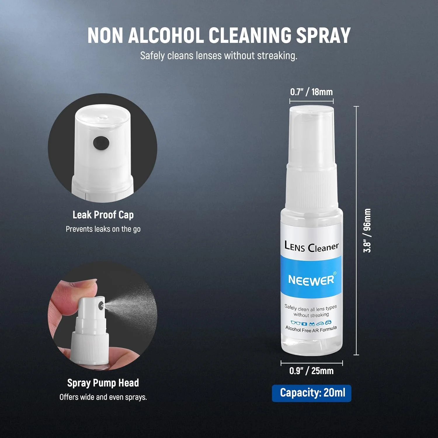 مجموعه تمیز کننده لنز دوربین نیور 12 در 1 برای دوربین های DSLR، لوازم الکترونیکی، تلفن ها، تبلت ها، 10 عدد سواب تمیز کننده برای سنسور 16 میلی متری APS-C + 1 عدد اسپری تمیز کننده + 1 عدد پارچه، HM-47 مجموعه تمیز کننده لنز دوربین نیور 12 در 1 برای دوربین های DSLR، لوازم الکترونیکی، تلفن ها، تبلت ها، 10 عدد سواب تمیز کننده برای سنسور 16 میلی متری APS-C + 1 عدد اسپری تمیز کننده + 1 عدد پارچه، HM-47