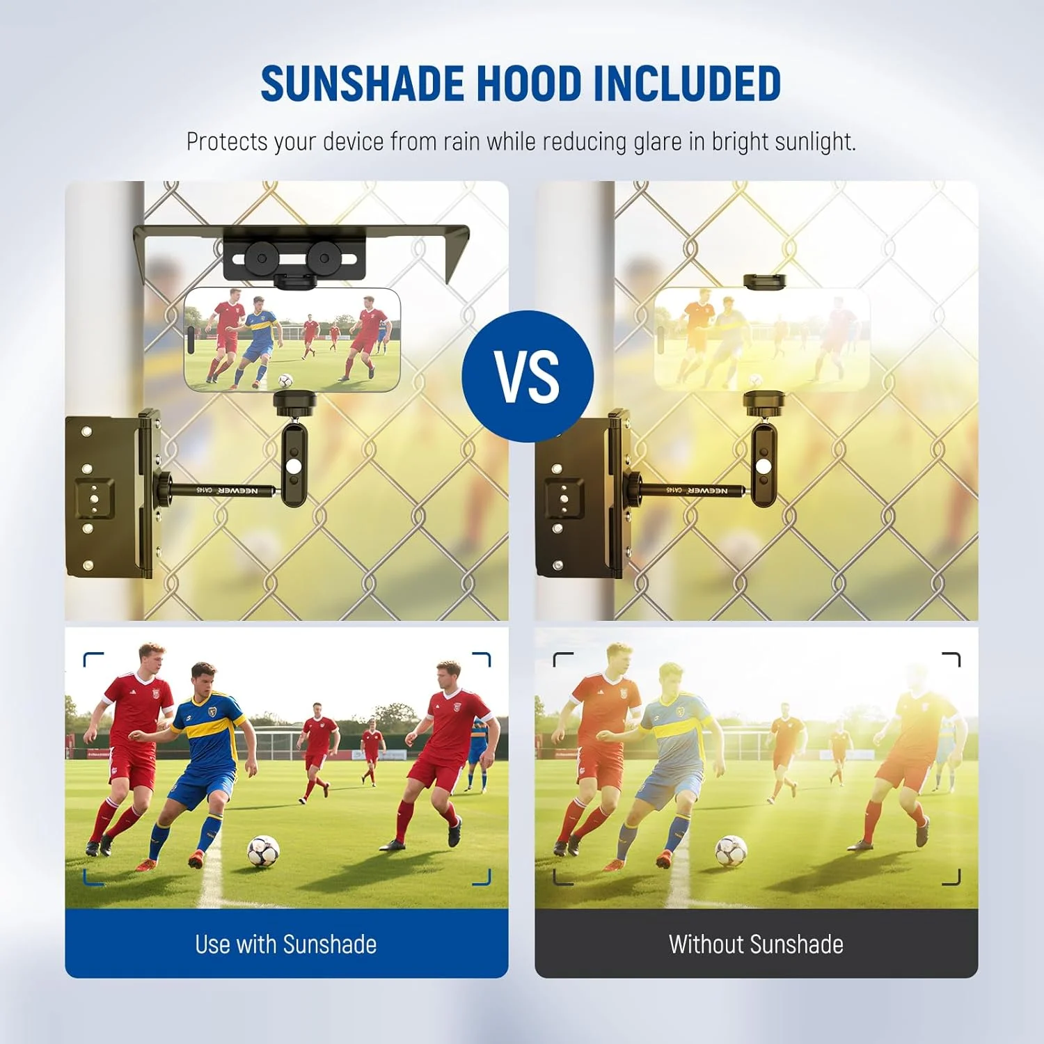 نگهدارنده مغناطیسی گوشی موبایل NEEWER با سایهبان، سازگار با iPhone Mevo Start GoPro Insta360 DJI Pocket Radar GameChanger، لوازم جانبی نصب برای ضبط ویدیو و استریم بازی های بیسبال و تنیس، مدل CA145 نگهدارنده مغناطیسی گوشی موبایل NEEWER با سایهبان، سازگار با iPhone Mevo Start GoPro Insta360 DJI Pocket Radar GameChanger، لوازم جانبی نصب برای ضبط ویدیو و استریم بازی های بیسبال و تنیس، مدل CA145