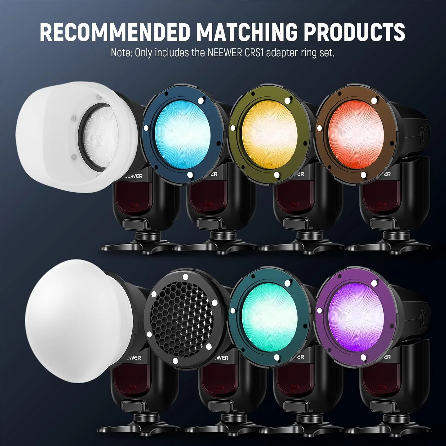 مجموعه حلقه آداپتور مغناطیسی فلاش NEEWER (بسته 2 عددی)، نگهدارنده مغناطیسی سیلیکونی برای فلاش های سر مربعی NEEWER NW620 NW700 NW760 Z880 Z760 و فلاش های سر گرد Z1 Z2، CRS1 مجموعه حلقه آداپتور مغناطیسی فلاش NEEWER (بسته 2 عددی)، نگهدارنده مغناطیسی سیلیکونی برای فلاش های سر مربعی NEEWER NW620 NW700 NW760 Z880 Z760 و فلاش های سر گرد Z1 Z2، CRS1