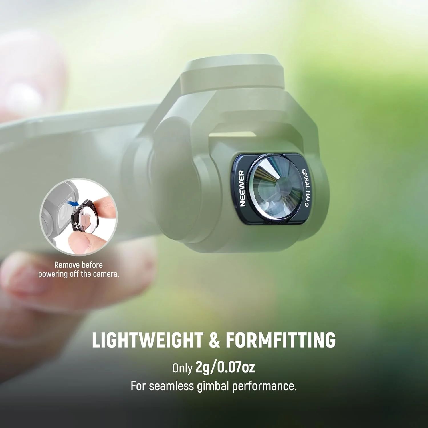 فیلتر لنز منشور هاله مارپیچی NEEWER سازگار با DJI Osmo Pocket 3 و لوازم جانبی Creator Combo، فیلتر اثر دوربین گیمبال شیشه ای نوری HD چند لایه مغناطیسی با محافظ صفحه نمایش، FL-C35 فیلتر لنز منشور هاله مارپیچی NEEWER سازگار با DJI Osmo Pocket 3 و لوازم جانبی Creator Combo، فیلتر اثر دوربین گیمبال شیشه ای نوری HD چند لایه مغناطیسی با محافظ صفحه نمایش، FL-C35