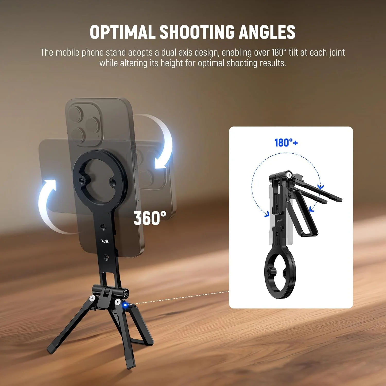 پایه نگهدارنده مغناطیسی دوگانه گوشی NEEWER، گیره فلزی نگهدارنده گوشی با رزوه 1/4 اینچی، کفشک سرد و نوع Arca، سازگار با آیفون سامسونگ هواوی اندروید برای ضبط ویدیو، PA098 پایه نگهدارنده مغناطیسی دوگانه گوشی NEEWER، گیره فلزی نگهدارنده گوشی با رزوه 1/4 اینچی، کفشک سرد و نوع Arca، سازگار با آیفون سامسونگ هواوی اندروید برای ضبط ویدیو، PA098