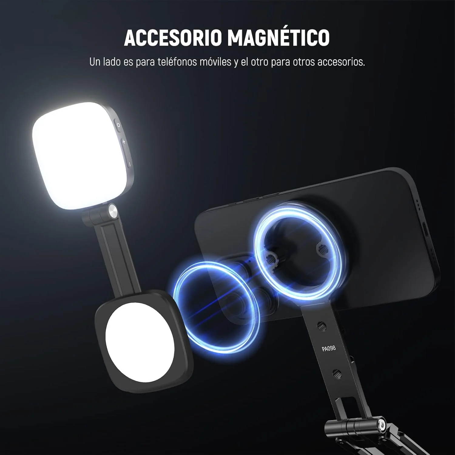 پایه نگهدارنده مغناطیسی دوگانه گوشی NEEWER، گیره فلزی نگهدارنده گوشی با رزوه 1/4 اینچی، کفشک سرد و نوع Arca، سازگار با آیفون سامسونگ هواوی اندروید برای ضبط ویدیو، PA098 پایه نگهدارنده مغناطیسی دوگانه گوشی NEEWER، گیره فلزی نگهدارنده گوشی با رزوه 1/4 اینچی، کفشک سرد و نوع Arca، سازگار با آیفون سامسونگ هواوی اندروید برای ضبط ویدیو، PA098