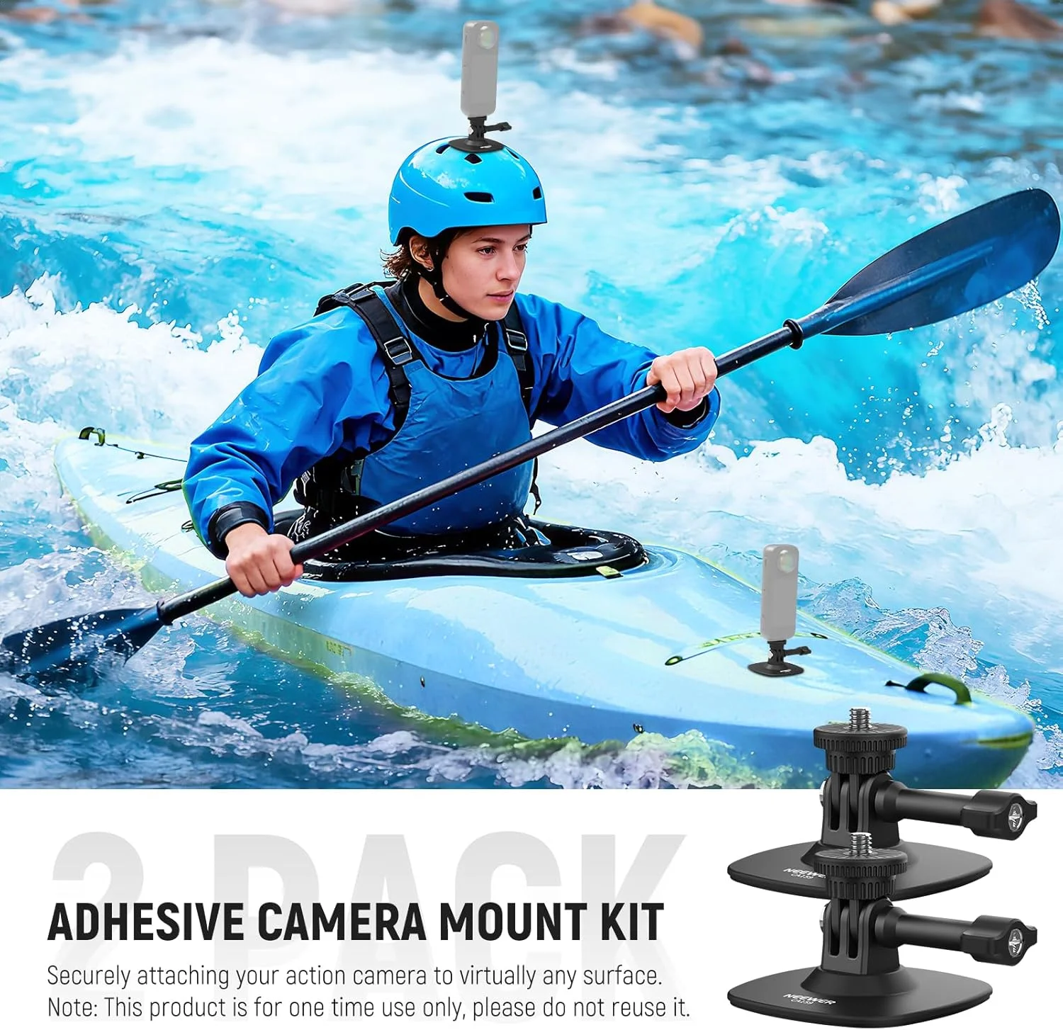 پایه چسبی دوربین Neewer بسته 2 عددی سازگار با دوربین های اکشن Insta 360 GoPro DJI AKASO، آداپتور پایه نگهدارنده کلاه ایمنی خودرو با قابلیت انعطاف 180 درجه برای ضبط ویدیو POV و پخش زنده، برای لوازم جانبی 1/4 اینچی، CA159 پایه چسبی دوربین Neewer بسته 2 عددی سازگار با دوربین های اکشن Insta 360 GoPro DJI AKASO، آداپتور پایه نگهدارنده کلاه ایمنی خودرو با قابلیت انعطاف 180 درجه برای ضبط ویدیو POV و پخش زنده، برای لوازم جانبی 1/4 اینچی، CA159