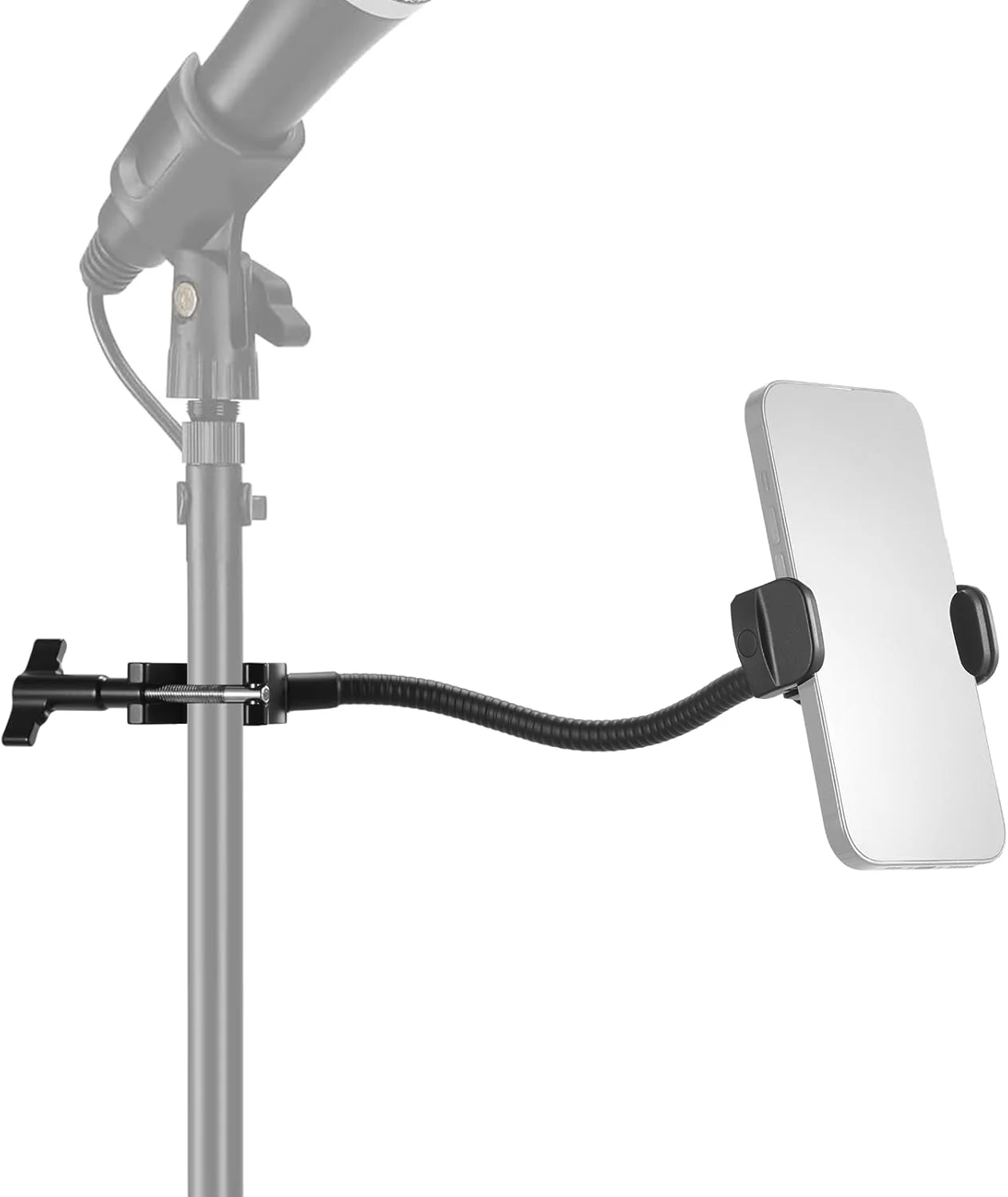 پایه نگهدارنده گوشی موبایل NEEWER BASICS با بازوی انعطاف پذیر، بازوی بوم با سر توپی 360 درجه، پایه میکروفون مناسب برای آیفون، اندروید، سامسونگ، ضبط ویدیو، MS009