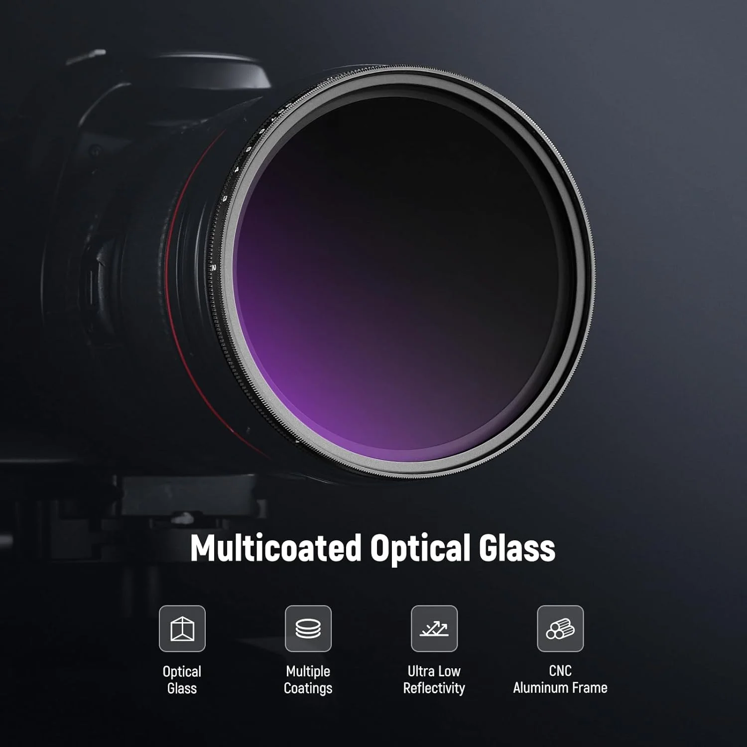 فیلتر ND متغیر 67 میلی‌متری NEEWER ND2-400 (1 تا 9 استاپ) به همراه 3 عدد دستمال تمیز کننده، فیلتر لنز دوربین با قابلیت تنظیم چرخش و تراکم خنثی متغیر با شیشه اپتیکال چند لایه برای تعادل نوردهی