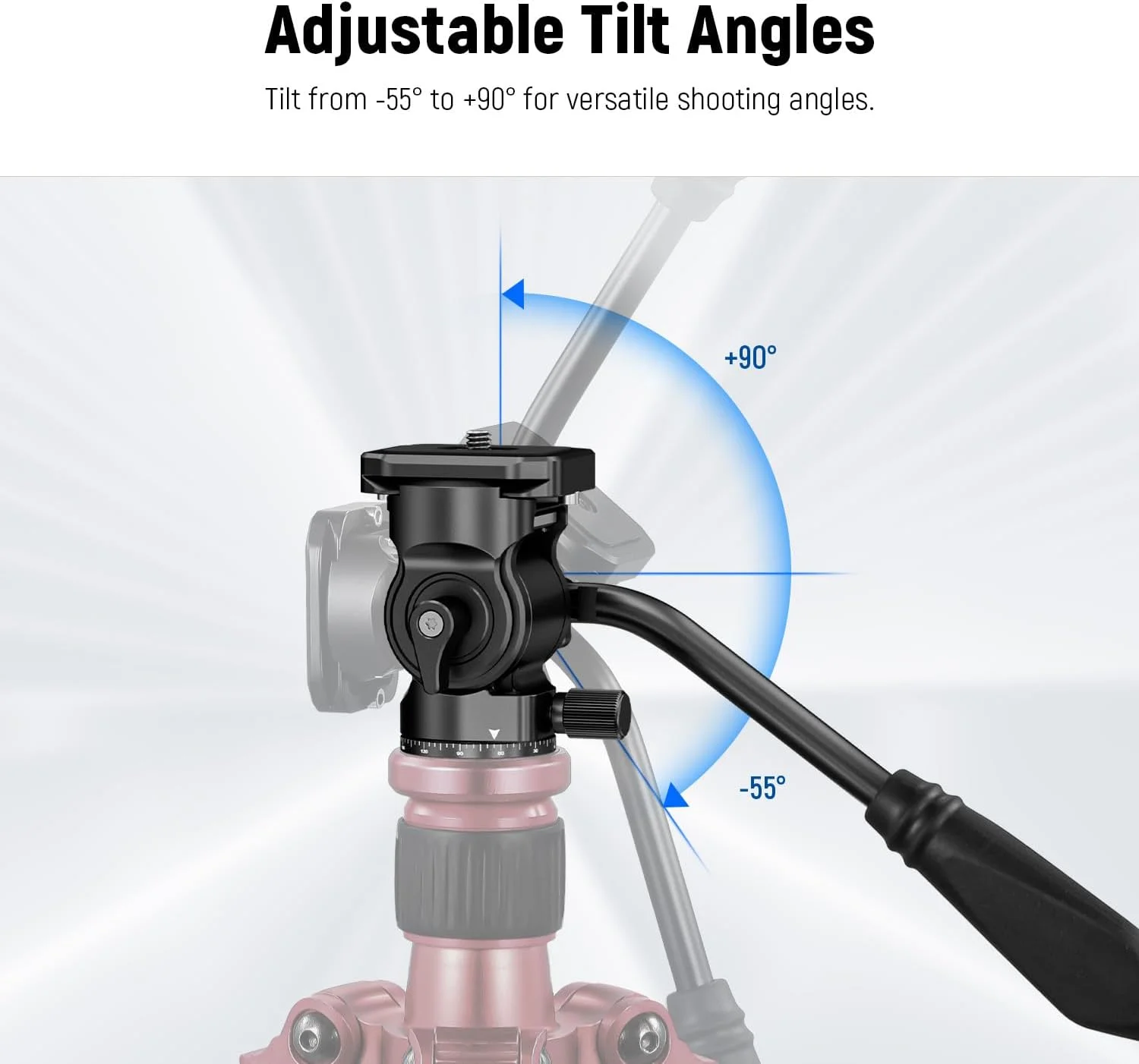 هد سیال سه پایه NEEWER با صفحه و دسته رهاسازی سریع، آداپتور پایه سه پایه دوربین فلزی با قابلیت چرخش و شیب سازگار با Arca Swiss برای دوربین های کامپکت DSLR، حداکثر بار 3 کیلوگرم، GM24 تمام مشکی هد سیال سه پایه NEEWER با صفحه و دسته رهاسازی سریع، آداپتور پایه سه پایه دوربین فلزی با قابلیت چرخش و شیب سازگار با Arca Swiss برای دوربین های کامپکت DSLR، حداکثر بار 3 کیلوگرم، GM24 تمام مشکی