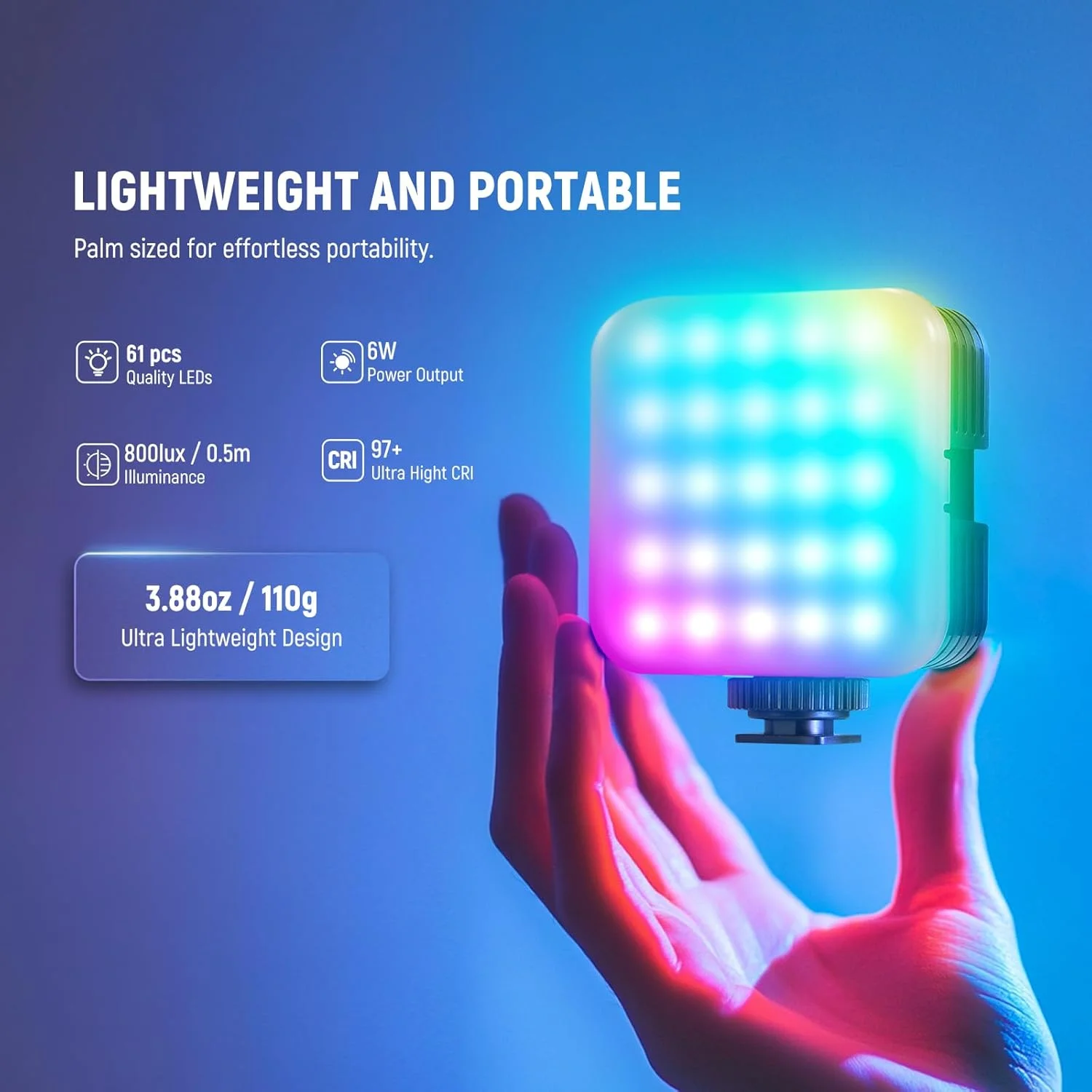 نور ویدئویی دوربین RGB مغناطیسی NEEWER با سه پایه رومیزی و 3 کفشک سرد، کنترل برنامه ارتقا یافته، CRI97+ 2500-8500K 17 صحنه 2000mAh نورپردازی پانل LED کوچک قابل شارژ برای عکاسی و ضبط، RGB62 نور ویدئویی دوربین RGB مغناطیسی NEEWER با سه پایه رومیزی و 3 کفشک سرد، کنترل برنامه ارتقا یافته، CRI97+ 2500-8500K 17 صحنه 2000mAh نورپردازی پانل LED کوچک قابل شارژ برای عکاسی و ضبط، RGB62