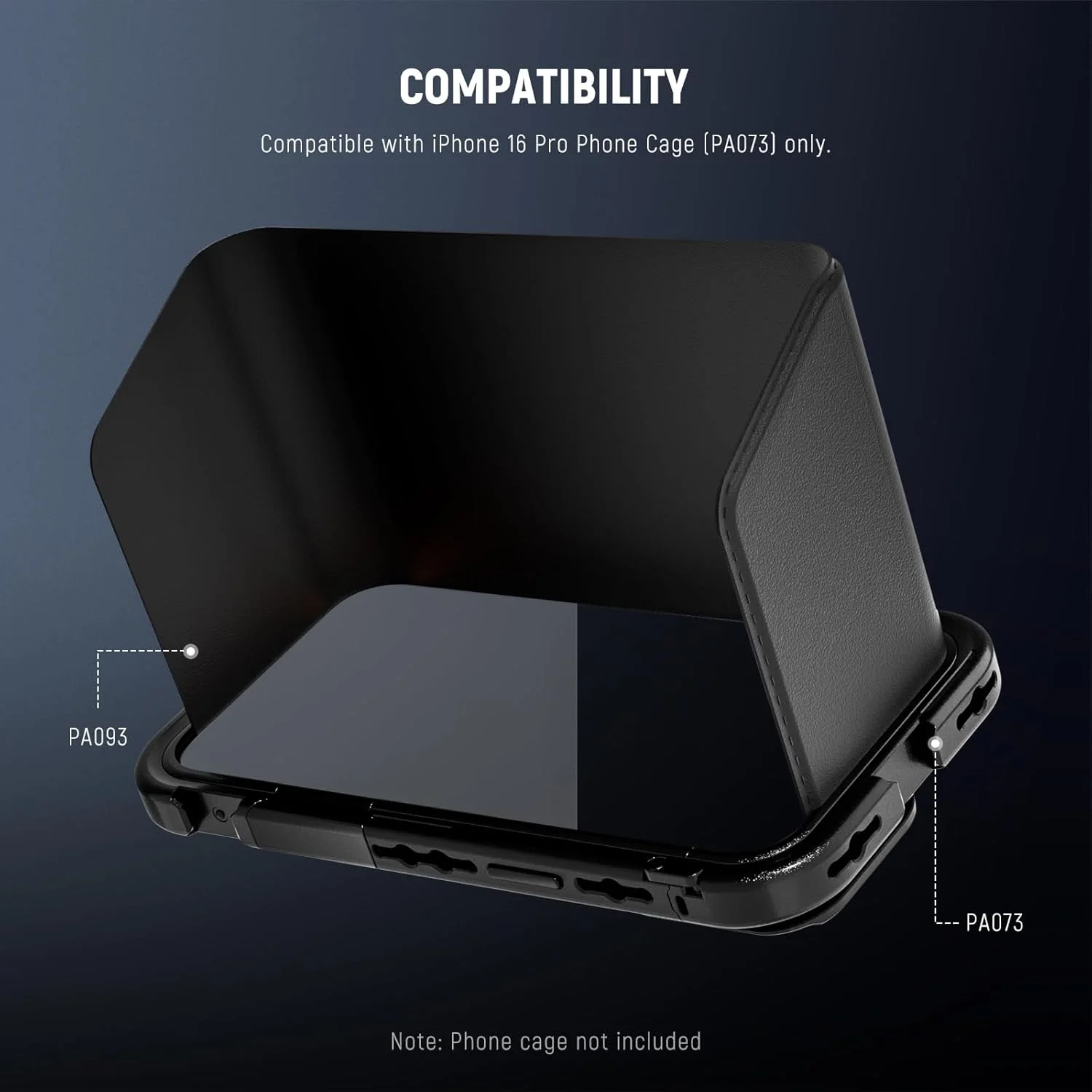 آفتابگیر NEEWER سازگار با قفس تلفن آیفون 16 پرو (PA083) فقط، هود مغناطیسی با رهاسازی سریع ضد تابش نور برای ولاگینگ در فضای باز و عکاسی موبایل، PA093 آفتابگیر NEEWER سازگار با قفس تلفن آیفون 16 پرو (PA083) فقط، هود مغناطیسی با رهاسازی سریع ضد تابش نور برای ولاگینگ در فضای باز و عکاسی موبایل، PA093