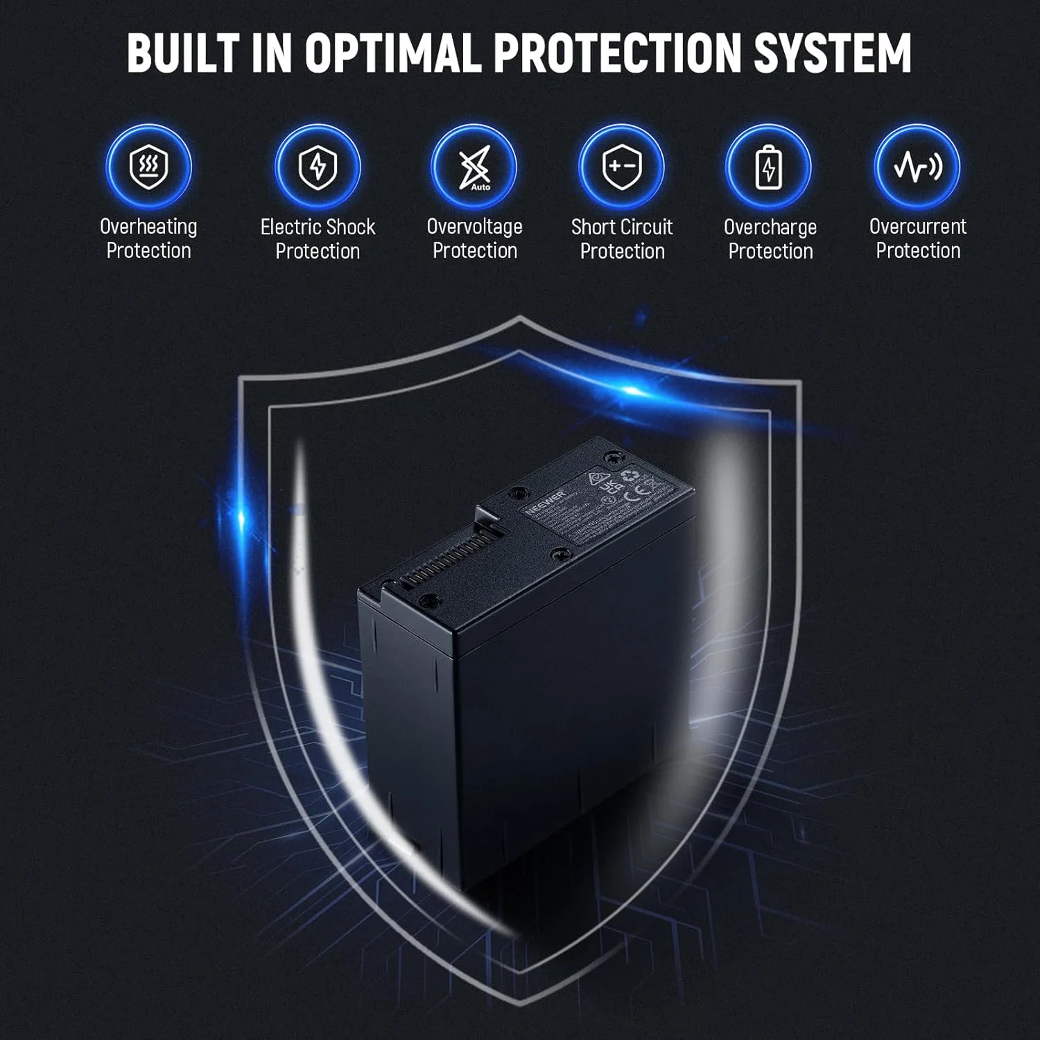 کیت باتری جعلی NEEWER Q4 برای فلاش استروب بیرونی Q4 با آداپتور برق AC و کابل (دوشاخه بریتانیایی)، 25 ولت 10.4 آمپر جایگزین باتری NB-Q4، حفاظت ایمنی هوشمند، طول 5 متر، NT-Q4 کیت باتری جعلی NEEWER Q4 برای فلاش استروب بیرونی Q4 با آداپتور برق AC و کابل (دوشاخه بریتانیایی)، 25 ولت 10.4 آمپر جایگزین باتری NB-Q4، حفاظت ایمنی هوشمند، طول 5 متر، NT-Q4