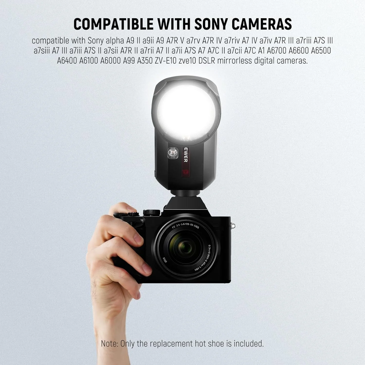 جایگزین کفشک فلاش Neewer Z2-S، فقط برای فلاش گرد Z2-S سازگار با دوربین سونی، قطعه تعمیر آداپتور کفشک فلاش اسپیدلایت با رابط فلزی ارتقا یافته جایگزین کفشک فلاش Neewer Z2-S، فقط برای فلاش گرد Z2-S سازگار با دوربین سونی، قطعه تعمیر آداپتور کفشک فلاش اسپیدلایت با رابط فلزی ارتقا یافته