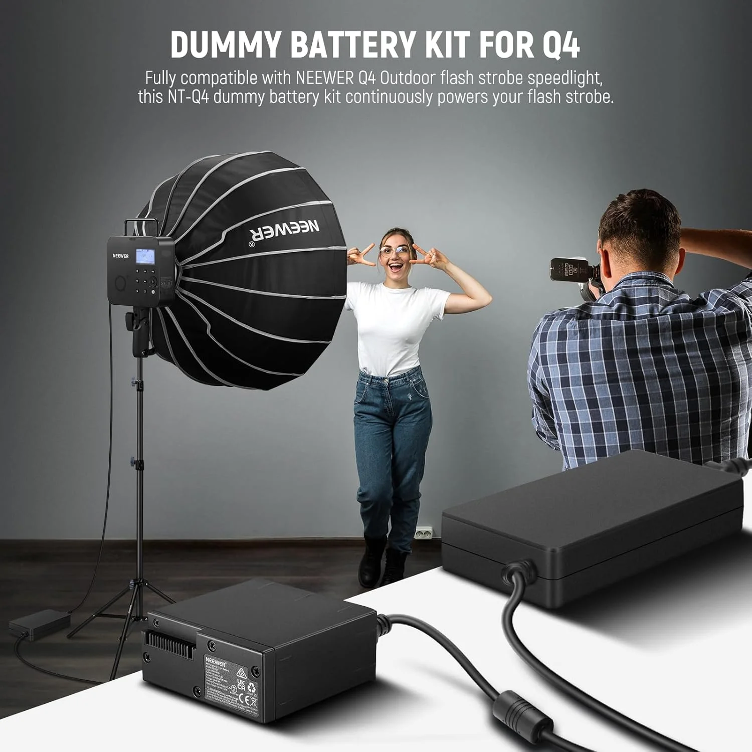 کیت باتری جعلی NEEWER Q4 برای فلاش استروب بیرونی Q4 با آداپتور برق AC و کابل (دوشاخه بریتانیایی)، 25 ولت 10.4 آمپر جایگزین باتری NB-Q4، حفاظت ایمنی هوشمند، طول 5 متر، NT-Q4 کیت باتری جعلی NEEWER Q4 برای فلاش استروب بیرونی Q4 با آداپتور برق AC و کابل (دوشاخه بریتانیایی)، 25 ولت 10.4 آمپر جایگزین باتری NB-Q4، حفاظت ایمنی هوشمند، طول 5 متر، NT-Q4