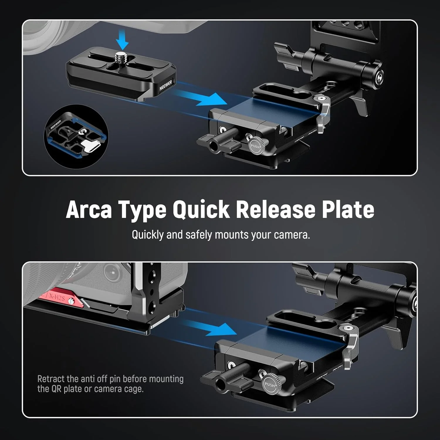 صفحه باتری V-Mount تاشو و سبک NEEWER با صفحه QR از نوع Arca و صفحه پایه جداشدنی سازگار با قفس دوربین SmallRig، ریگ ویدئویی DJI RS4 RS3 Gimbal، مدل PS015 PRO صفحه باتری V-Mount تاشو و سبک NEEWER با صفحه QR از نوع Arca و صفحه پایه جداشدنی سازگار با قفس دوربین SmallRig، ریگ ویدئویی DJI RS4 RS3 Gimbal، مدل PS015 PRO