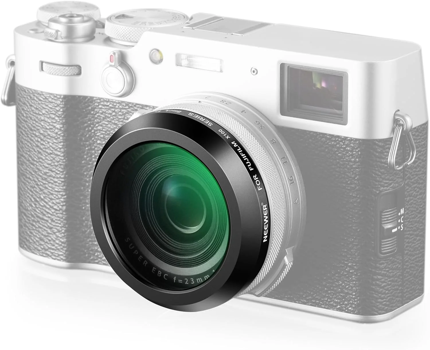 فیلتر دیفیوژن سیاه NEEWER 1/4 با افکت سینمایی رویایی برای دوربین سری X100، شیشه اپتیکال برای دوربین های Fujifilm X100 X100S X100F X100T X100V X100VI (فریم مشکی)