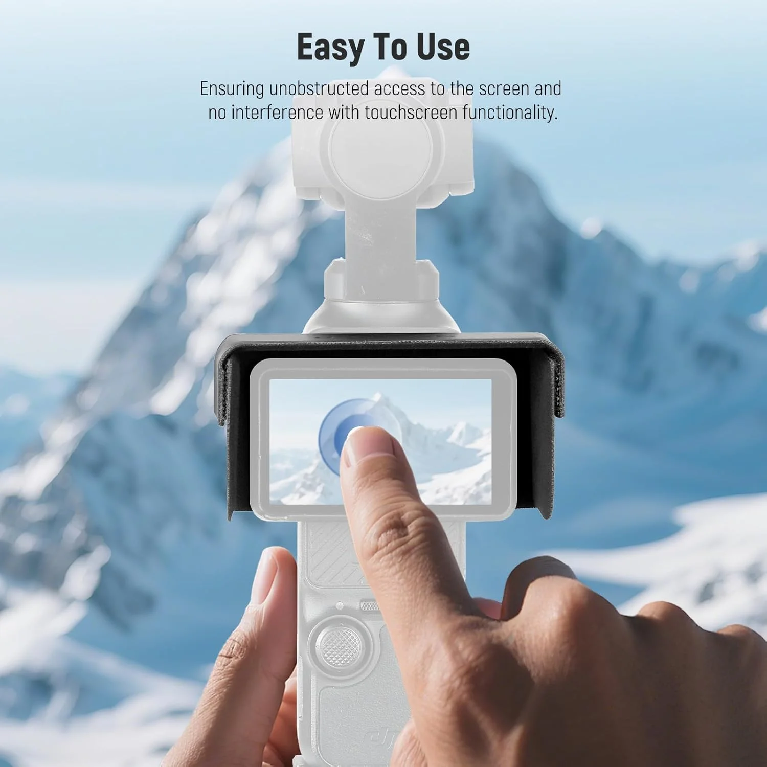 آفتابگیر پایه NEEWER سازگار با DJI OMSO Pocket 3، محافظ لنز و صفحه نمایش، مقاوم در برابر آب، لکه و سایش، شامل 2 عدد، CA152