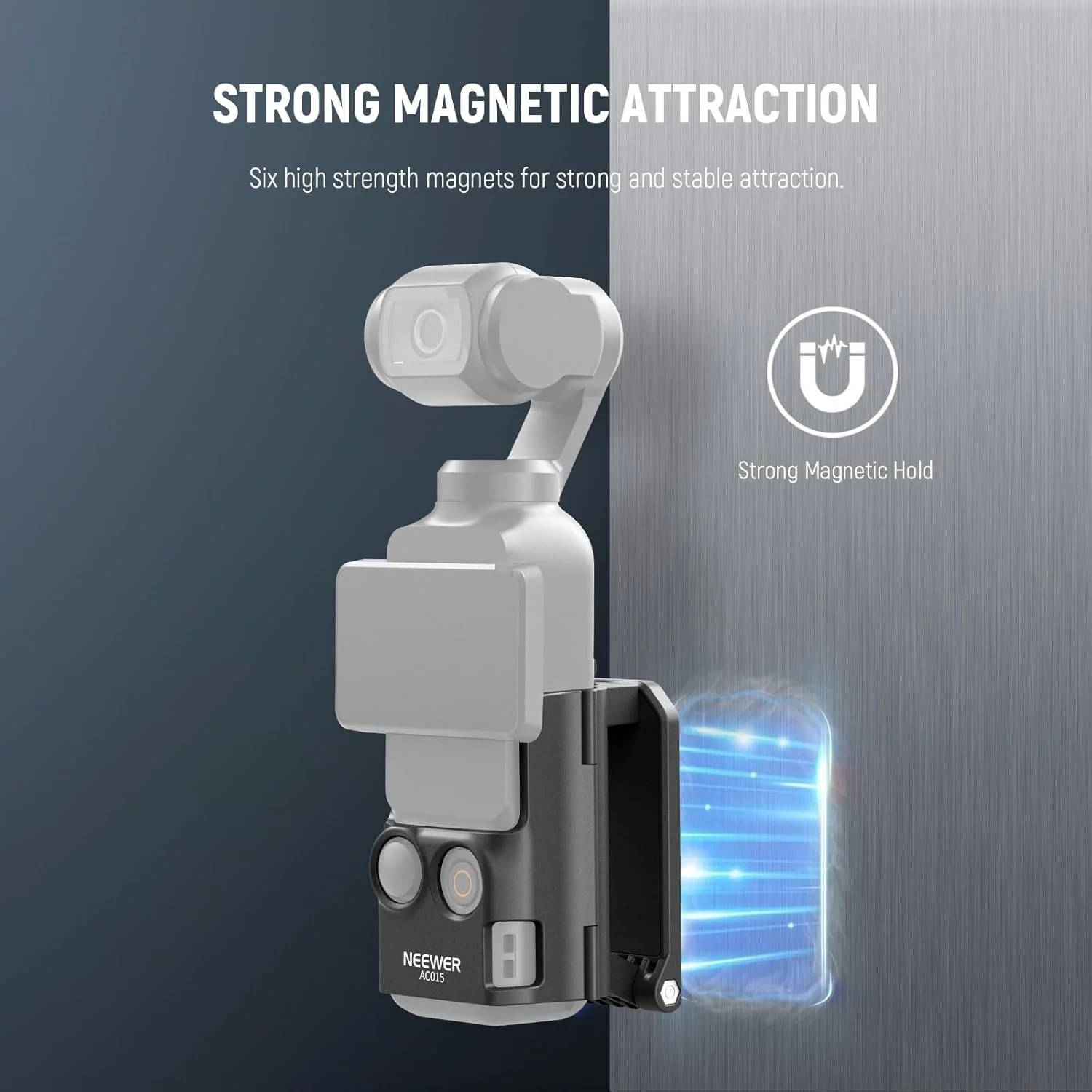 پایه نگهدارنده مغناطیسی NEEWER BASICS سازگار با DJI Osmo Pocket 3 و Creator Combo، آداپتور توسعه لوازم جانبی چند منظوره، نگهدارنده دوربین پلاستیکی با قابلیت چرخش 180 درجه با پارچه تمیز کننده، AC015 پایه نگهدارنده مغناطیسی NEEWER BASICS سازگار با DJI Osmo Pocket 3 و Creator Combo، آداپتور توسعه لوازم جانبی چند منظوره، نگهدارنده دوربین پلاستیکی با قابلیت چرخش 180 درجه با پارچه تمیز کننده، AC015