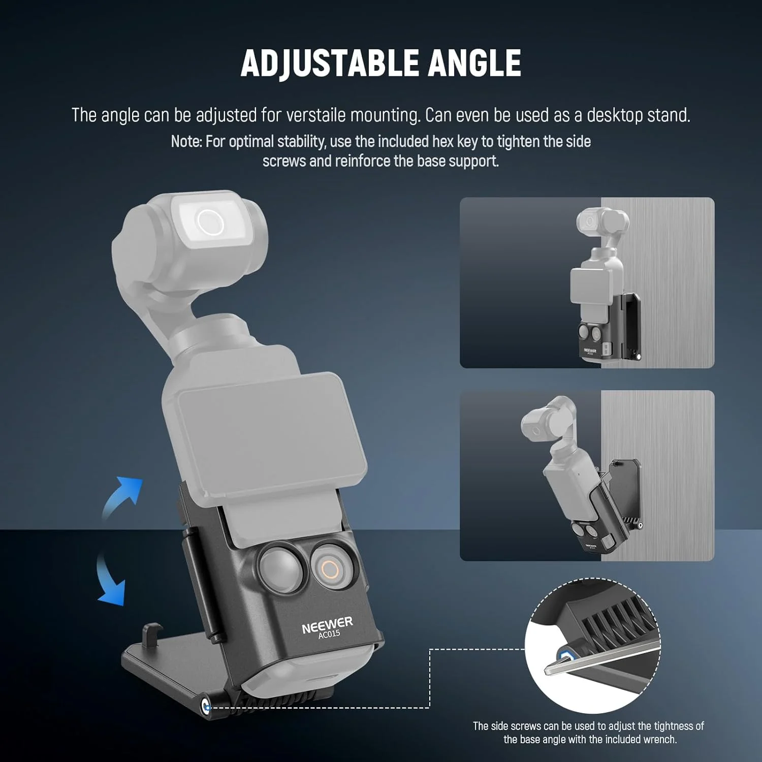 پایه نگهدارنده مغناطیسی NEEWER BASICS سازگار با DJI Osmo Pocket 3 و Creator Combo، آداپتور توسعه لوازم جانبی چند منظوره، نگهدارنده دوربین پلاستیکی با قابلیت چرخش 180 درجه با پارچه تمیز کننده، AC015 پایه نگهدارنده مغناطیسی NEEWER BASICS سازگار با DJI Osmo Pocket 3 و Creator Combo، آداپتور توسعه لوازم جانبی چند منظوره، نگهدارنده دوربین پلاستیکی با قابلیت چرخش 180 درجه با پارچه تمیز کننده، AC015