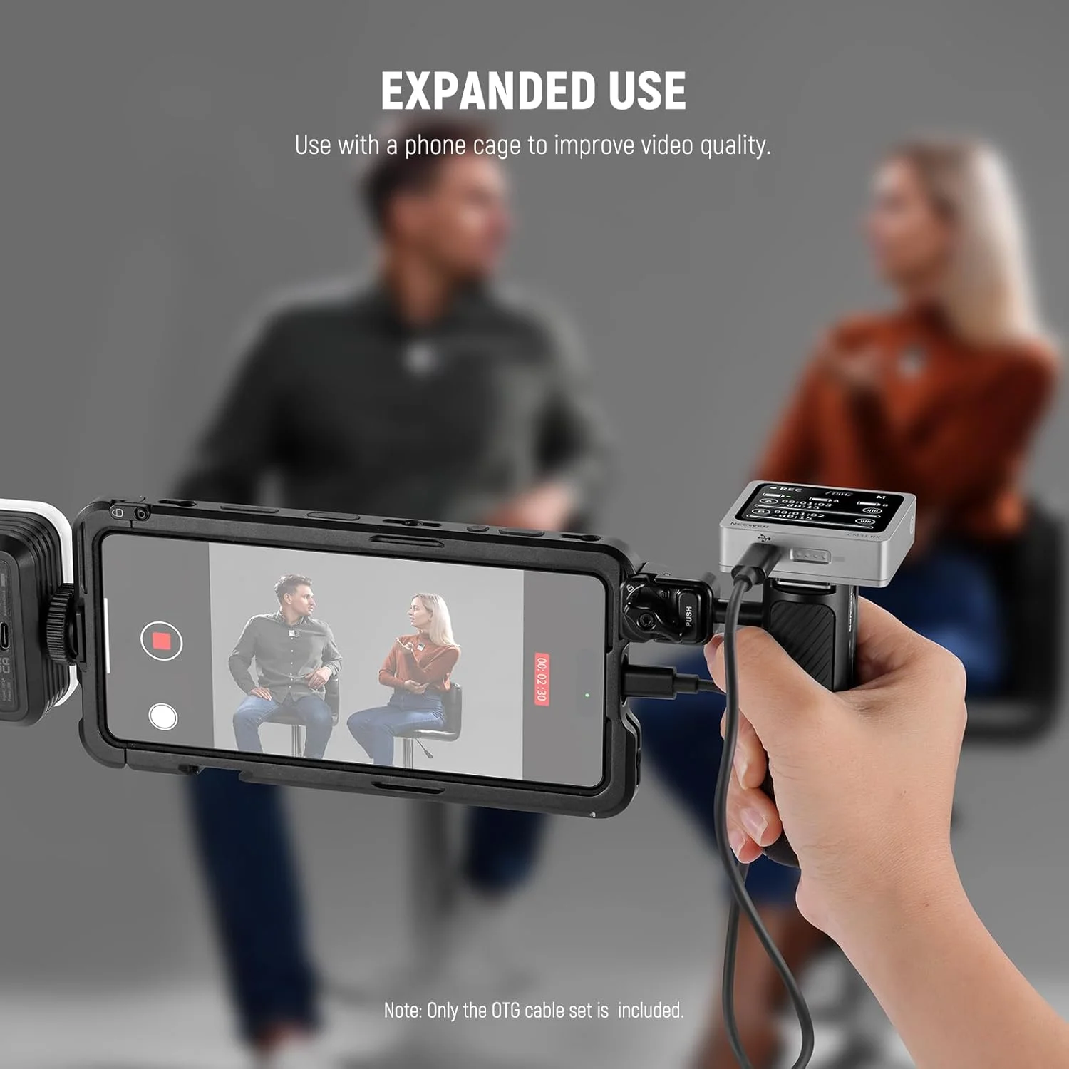 مجموعه 2 عددی کابل OTG نیوور، USB C به C و USB C به iOS، کابل خروجی صدای DAC نر به نر سازگار با آیفون آیپد اندروید مک بوک لپ تاپ کامپیوتر، 45 سانتی متر، LM6