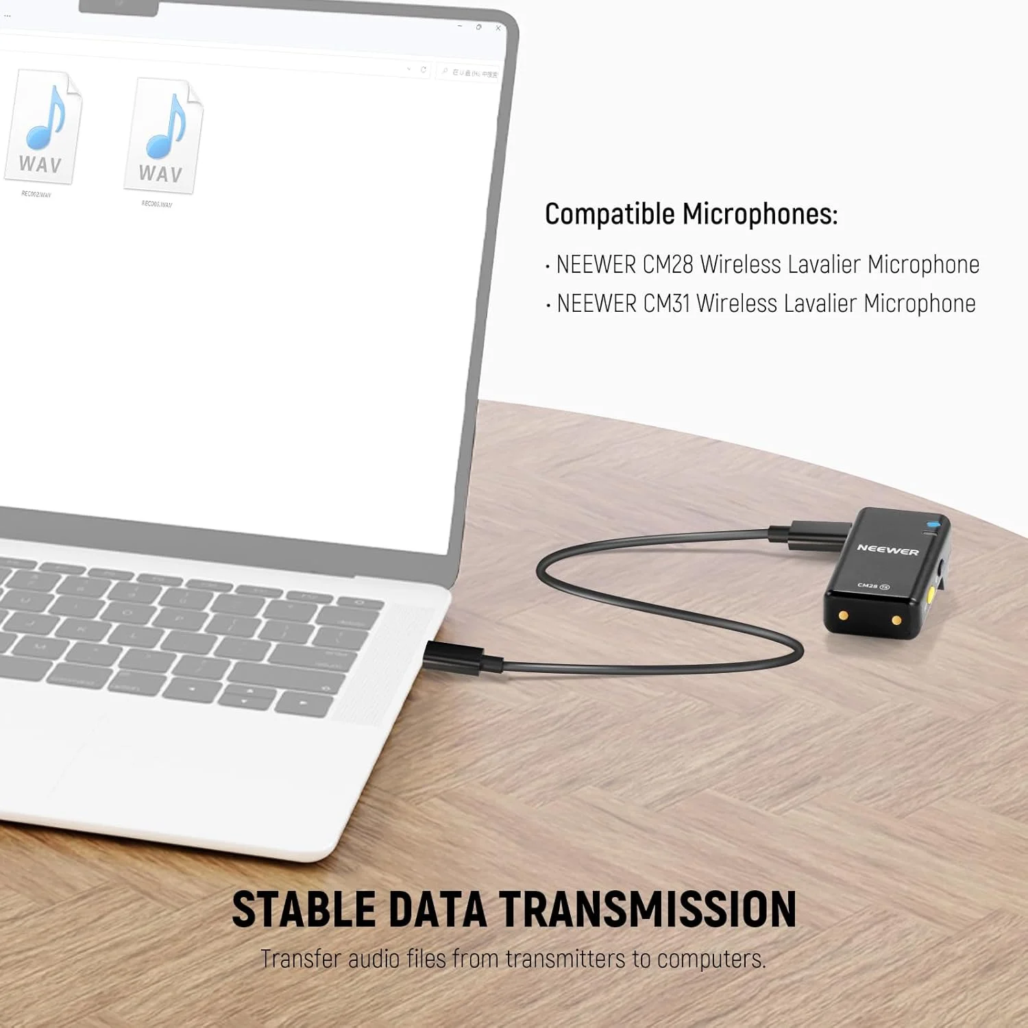 مجموعه 2 عددی کابل OTG نیوور، USB C به C و USB C به iOS، کابل خروجی صدای DAC نر به نر سازگار با آیفون آیپد اندروید مک بوک لپ تاپ کامپیوتر، 45 سانتی متر، LM6
