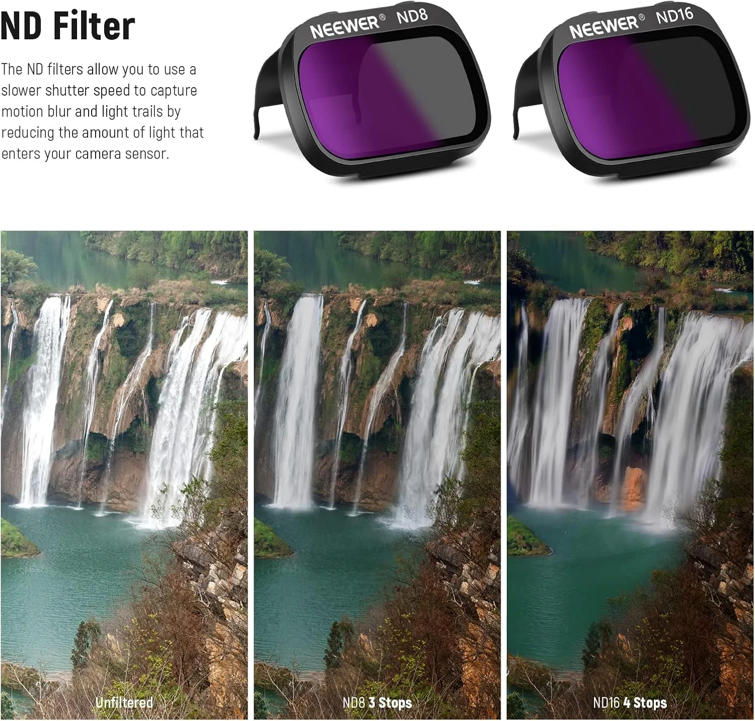 مجموعه فیلتر 3 عددی ND نیور، شیشه اپتیکال HD چند لایه، فیلترهای ND8+ND16+CPL سازگار با DJI Mavic Mini Mini 2 Mini SE Mini 2SE مجموعه فیلتر 3 عددی ND نیور، شیشه اپتیکال HD چند لایه، فیلترهای ND8+ND16+CPL سازگار با DJI Mavic Mini Mini 2 Mini SE Mini 2SE