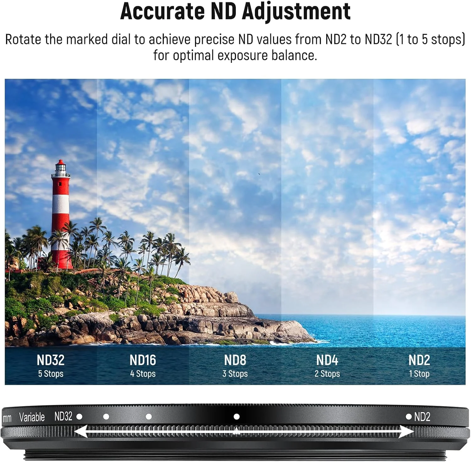 فیلتر ND متغیر 72 میلیمتری NEEWER با هود لنز 77 میلیمتری، فیلتر چگالی خنثی قابل تنظیم ND2-32 1-5 استاپ برای لنز تلهفوتو 85 میلیمتری تلفن NEEWER و لنز دوربین 72 میلیمتری، FL-99 فیلتر ND متغیر 72 میلیمتری NEEWER با هود لنز 77 میلیمتری، فیلتر چگالی خنثی قابل تنظیم ND2-32 1-5 استاپ برای لنز تلهفوتو 85 میلیمتری تلفن NEEWER و لنز دوربین 72 میلیمتری، FL-99