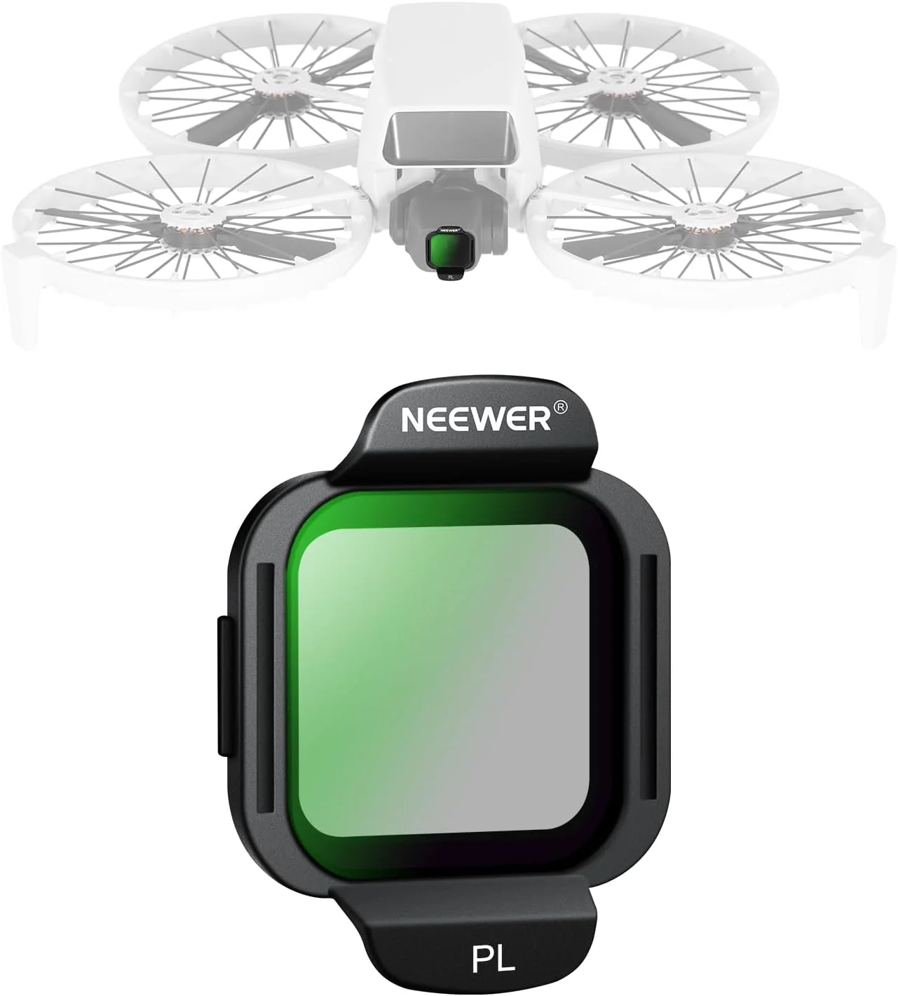 فیلتر CPL نیور سازگار با لوازم جانبی پهپاد DJI Flip، فیلتر پلاریزه دایره ای شیشه ای اپتیکال HD چند لایه برای حذف انعکاس و تابش خیره کننده، افزایش کنتراست و اشباع رنگ، مدل FLN38