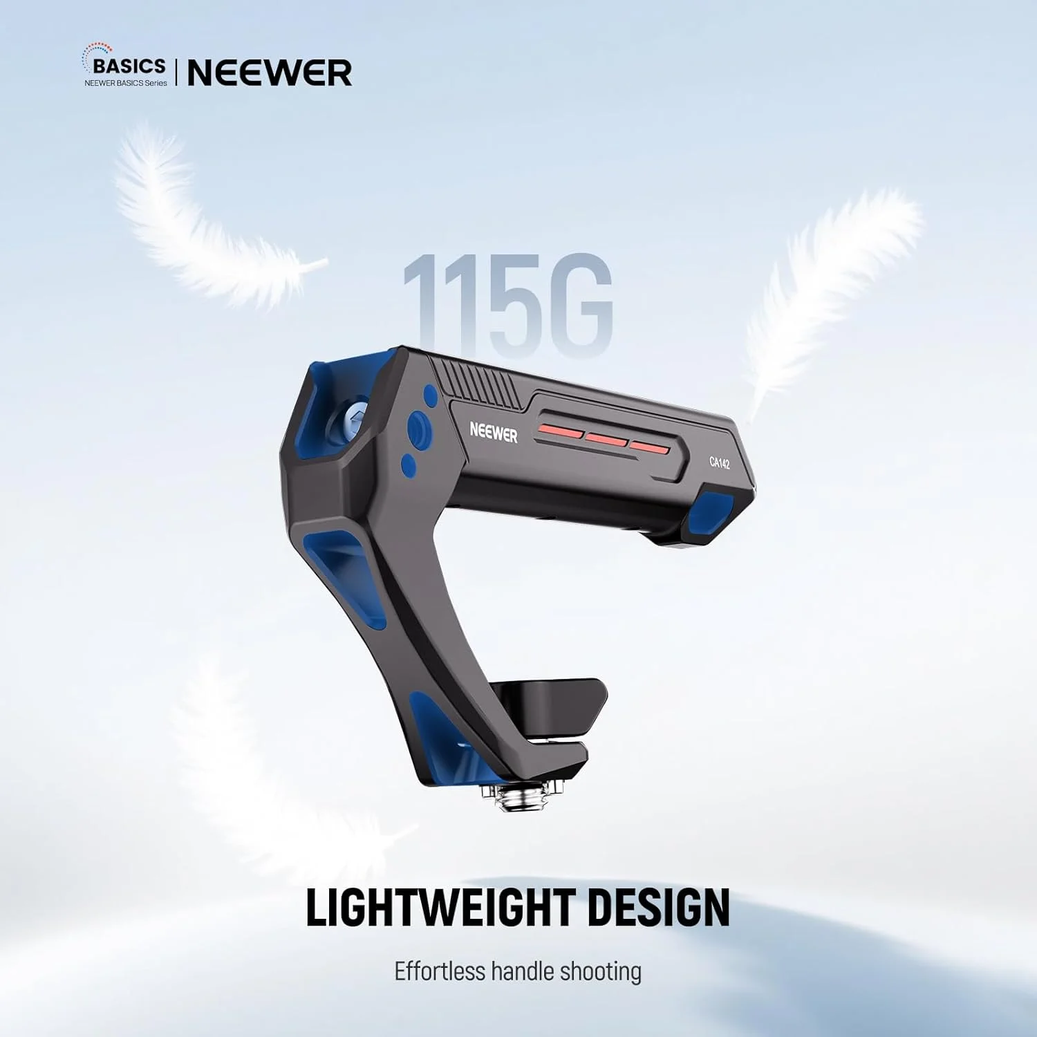 دستگیره بالایی سبک وزن دوربین NEEWER BASIC با پین تعیین موقعیت 3/8 اینچی برای ARRI، دستگیره پلاستیکی قوی بدنه با سوراخ های پیچ 1/4 و 3/8 اینچی و مانت کفشک سرد برای نور ویدئو میکروفون، حداکثر بار 10 کیلوگرم، CA142 دستگیره بالایی سبک وزن دوربین NEEWER BASIC با پین تعیین موقعیت 3/8 اینچی برای ARRI، دستگیره پلاستیکی قوی بدنه با سوراخ های پیچ 1/4 و 3/8 اینچی و مانت کفشک سرد برای نور ویدئو میکروفون، حداکثر بار 10 کیلوگرم، CA142