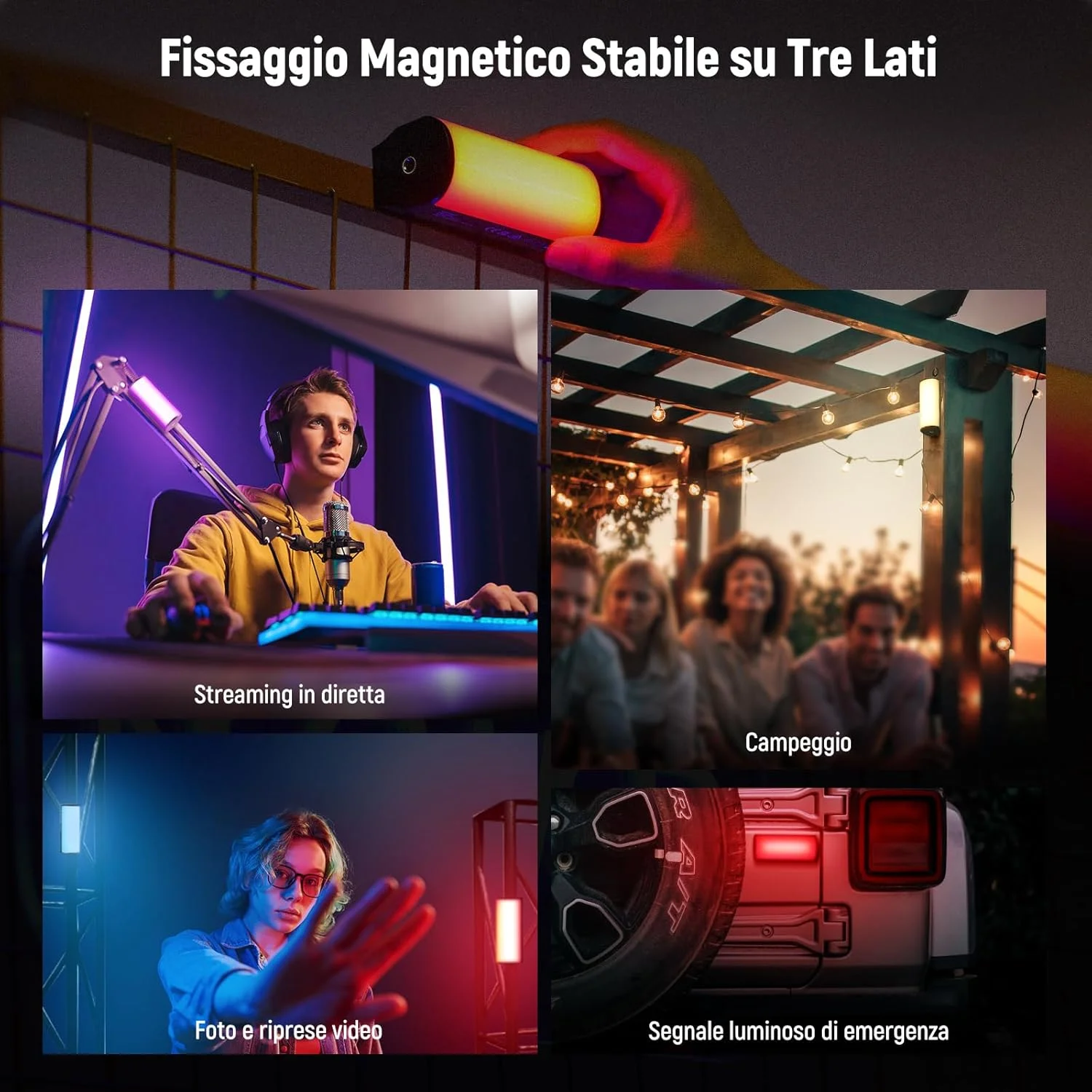 چراغ استیک دستی مغناطیسی NEEWER Basics، لوله نور ویدئویی مینی LED RGB با قابلیت چرخش 360 درجه به همراه دستمال تمیز کننده، باتری 2500mAh، قابلیت تنظیم نور 2500K-8500K مناسب برای ضبط ولاگ، استریم و عکاسی، مدل TL96RGB چراغ استیک دستی مغناطیسی NEEWER Basics، لوله نور ویدئویی مینی LED RGB با قابلیت چرخش 360 درجه به همراه دستمال تمیز کننده، باتری 2500mAh، قابلیت تنظیم نور 2500K-8500K مناسب برای ضبط ولاگ، استریم و عکاسی، مدل TL96RGB