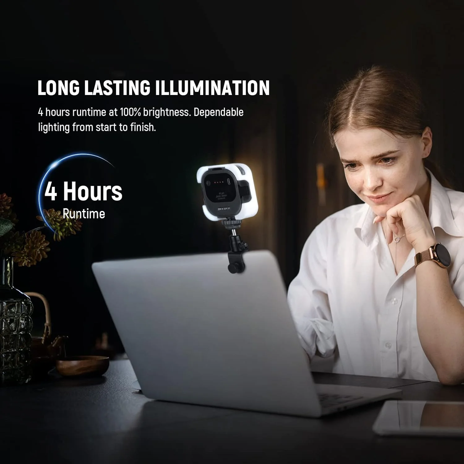 نور سلفی گیره ای NEEWER برای گوشی/لپ تاپ، نور دوربین قابل حمل با کفشک سرد، نور پرکننده LED برای تولید کننده محتوا، TikTok، Vlog، عکاسی، PL81 نور سلفی گیره ای NEEWER برای گوشی/لپ تاپ، نور دوربین قابل حمل با کفشک سرد، نور پرکننده LED برای تولید کننده محتوا، TikTok، Vlog، عکاسی، PL81