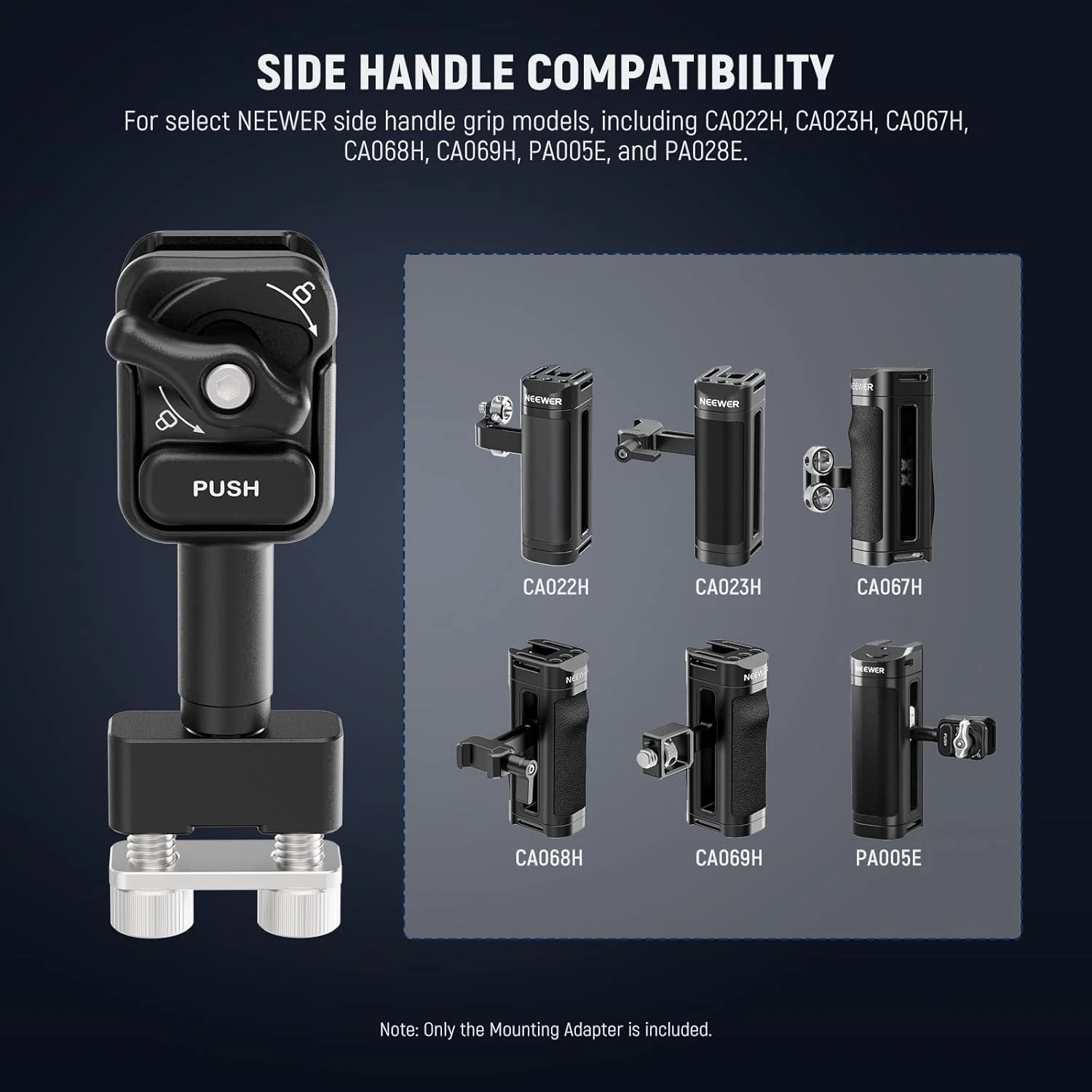 آداپتور نصب دسته جانبی با رهاسازی سریع نیور، گیره نگهدارنده تلفن همراه سازگار با CA022H CA023H CA067H CA068H CA069H PA005E PA028E و PA071 آداپتور نصب دسته جانبی با رهاسازی سریع نیور، گیره نگهدارنده تلفن همراه سازگار با CA022H CA023H CA067H CA068H CA069H PA005E PA028E و PA071