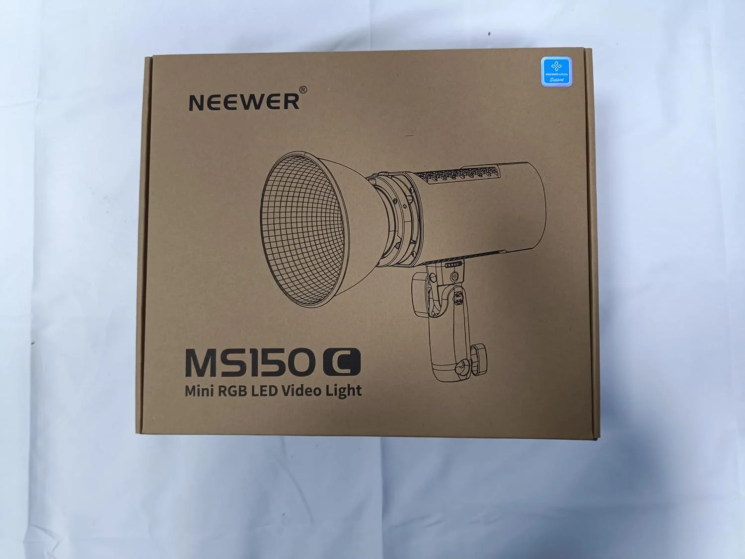 نور ویدئویی ال ای دی RGBWW نیوئر MS150C، کنترل 2.4G/APP، خروجی مداوم 150 واتی مینی RGB COB با بدنه فلزی و اتصال Bowens قابل حمل، 2700K-6500K، 16600lux/1m، CRI97+/TLCI98+، 17 جلوه ویژه، RGBCW نور ویدئویی ال ای دی RGBWW نیوئر MS150C، کنترل 2.4G/APP، خروجی مداوم 150 واتی مینی RGB COB با بدنه فلزی و اتصال Bowens قابل حمل، 2700K-6500K، 16600lux/1m، CRI97+/TLCI98+، 17 جلوه ویژه، RGBCW