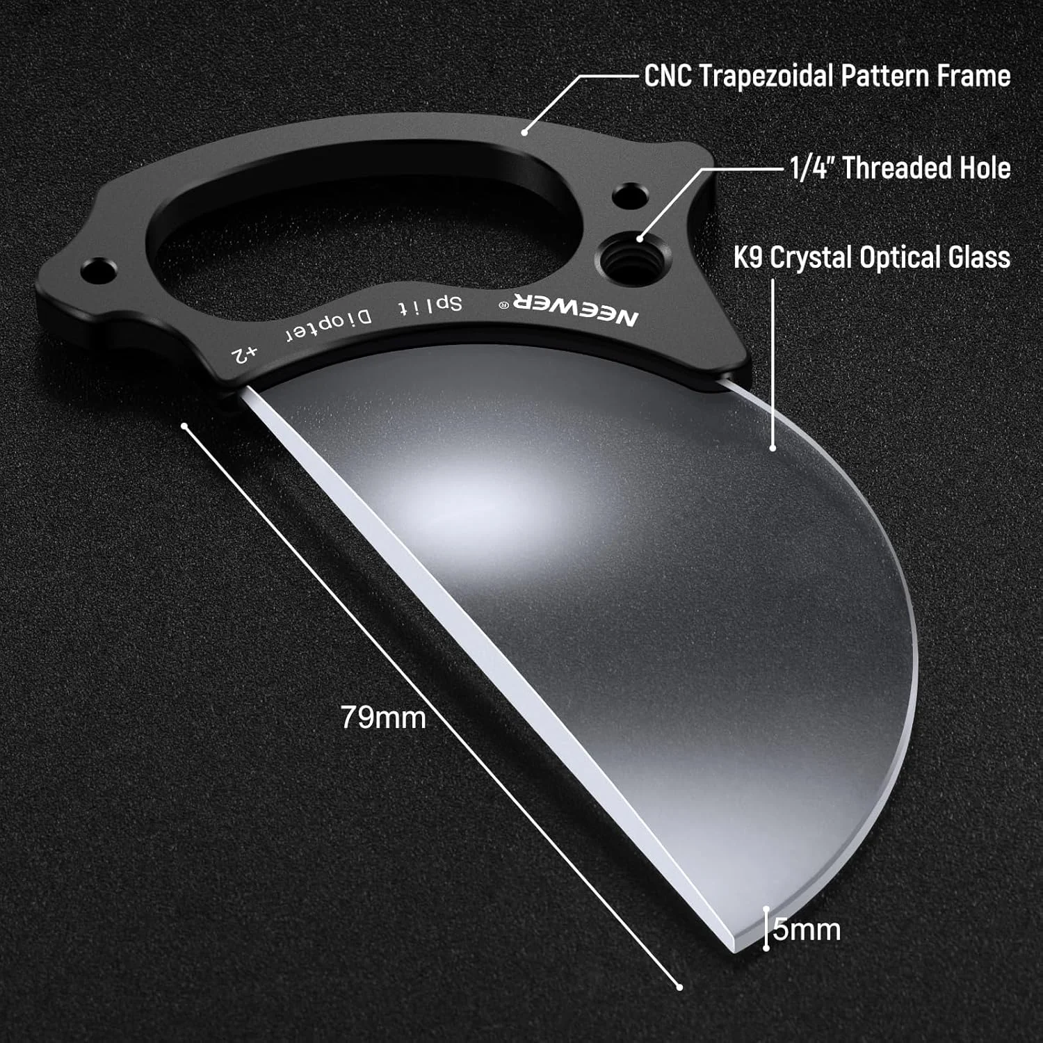 فیلتر ۷۹ میلیمتری نیوئر با افکت دیوپتر شکسته، فیلتر منشور عکاسی نیمه منحنی با دسته، سوراخ پیچ ۱/۴ اینچی برای بازوی جادویی کوچک سه پایه، شیشه کریستال BK9 برای محو کردن پیش زمینه فیلتر ۷۹ میلیمتری نیوئر با افکت دیوپتر شکسته، فیلتر منشور عکاسی نیمه منحنی با دسته، سوراخ پیچ ۱/۴ اینچی برای بازوی جادویی کوچک سه پایه، شیشه کریستال BK9 برای محو کردن پیش زمینه