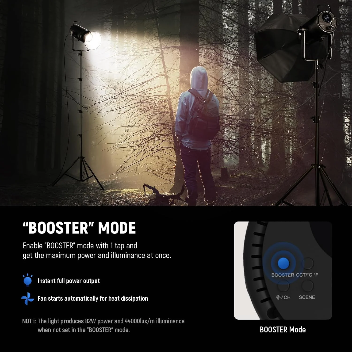 نور ویدئویی ال ای دی 320 وات NEEWER CB300B با کنترل از راه دور 2.4G/APP، نورپردازی خروجی مداوم COB تمام فلزی دو رنگ با مانت بوئنز 150000 لوکس/1 متر 2700K-6500K CRI/TLCI97+ 12 جلوه برای ضبط ویدیو