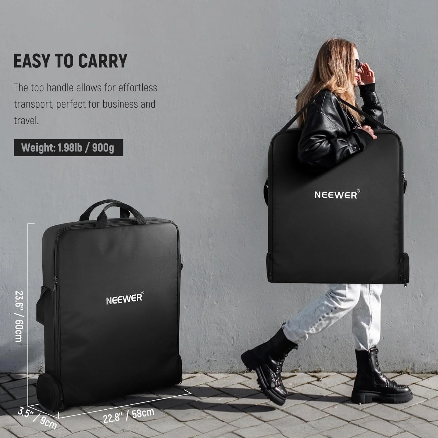 کیف حمل رینگ لایت 18 اینچی نیور با کیف نگهداری جداگانه، قابل گسترش برای پایه نور تاشو 78 سانتیمتری، کیف محافظ نایلونی سبک وزن 60x58 سانتیمتری برای رینگ لایت با پایه، RU-009 کیف حمل رینگ لایت 18 اینچی نیور با کیف نگهداری جداگانه، قابل گسترش برای پایه نور تاشو 78 سانتیمتری، کیف محافظ نایلونی سبک وزن 60x58 سانتیمتری برای رینگ لایت با پایه، RU-009