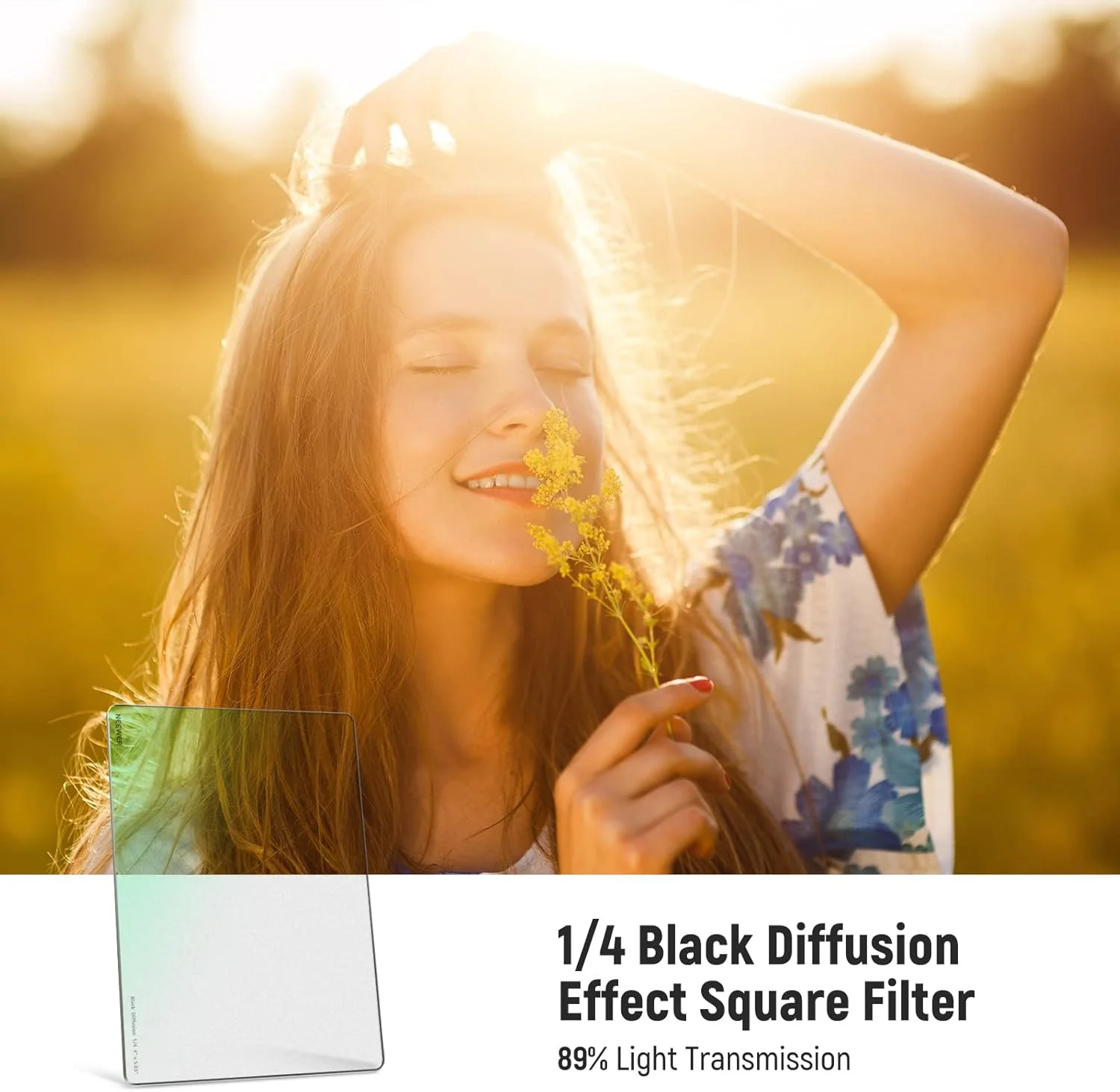 فیلتر مربعی سینمایی NEEWER 1/4 Black Diffusion Mist Dreamy Effect 4"x5.65" (مستطیلی) با شیشه اپتیکال HD سازگار با Tilta سازگار با SmallRig Matte Box برای عکاسی و فیلمبرداری سینمایی فیلتر مربعی سینمایی NEEWER 1/4 Black Diffusion Mist Dreamy Effect 4"x5.65" (مستطیلی) با شیشه اپتیکال HD سازگار با Tilta سازگار با SmallRig Matte Box برای عکاسی و فیلمبرداری سینمایی