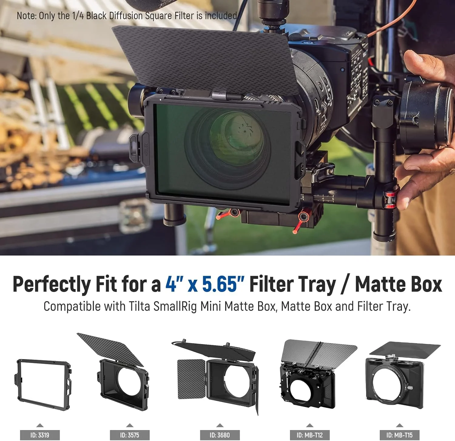 فیلتر مربعی سینمایی NEEWER 1/4 Black Diffusion Mist Dreamy Effect 4"x5.65" (مستطیلی) با شیشه اپتیکال HD سازگار با Tilta سازگار با SmallRig Matte Box برای عکاسی و فیلمبرداری سینمایی فیلتر مربعی سینمایی NEEWER 1/4 Black Diffusion Mist Dreamy Effect 4"x5.65" (مستطیلی) با شیشه اپتیکال HD سازگار با Tilta سازگار با SmallRig Matte Box برای عکاسی و فیلمبرداری سینمایی