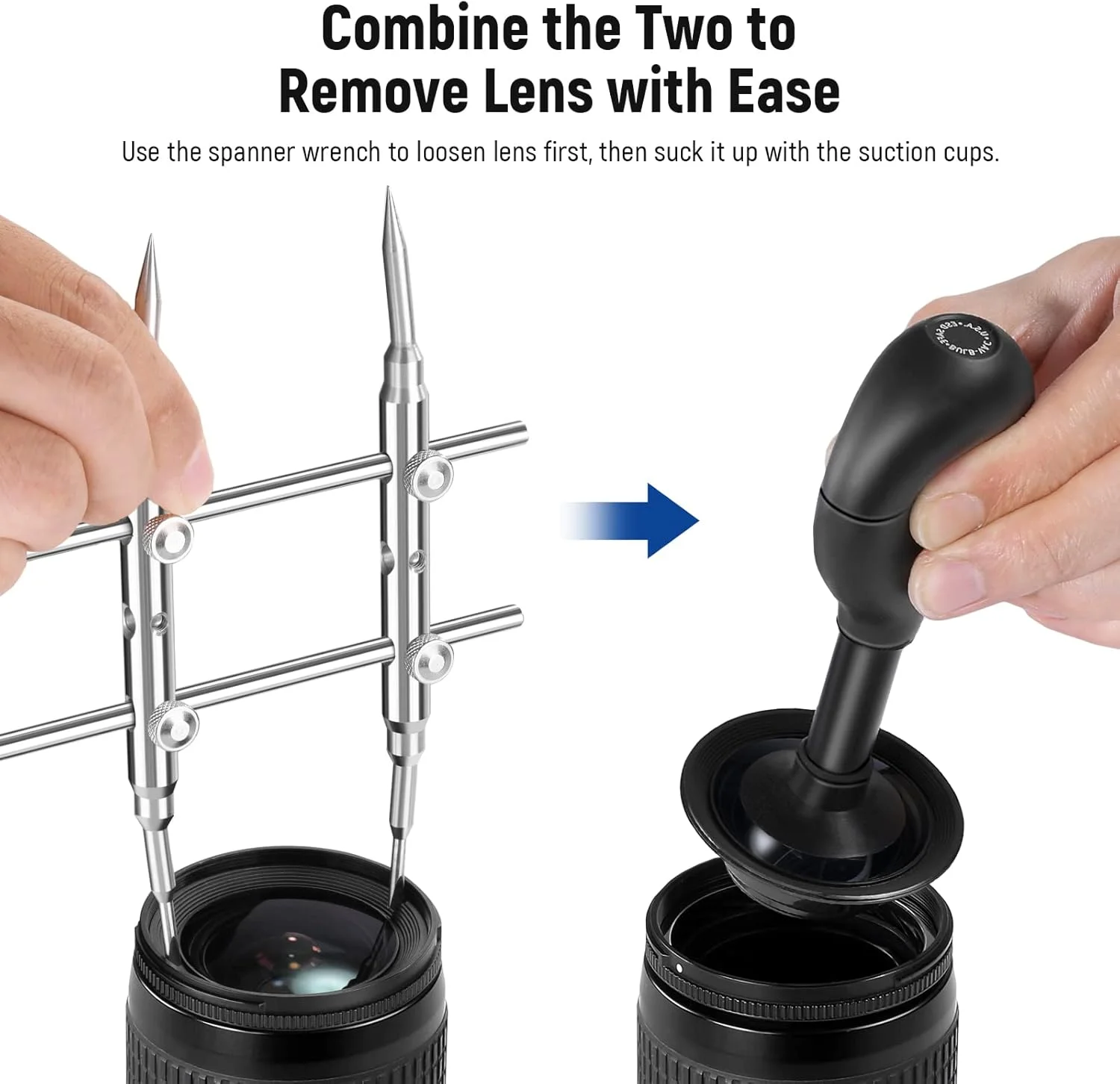 کیت ابزار مکنده لنز و آچار NEEWER، قلم مکنده خلاء IC با 7 فنجان مکش قابل تعویض و آچار لنز منحنی نوک تیز، ابزار فولاد ضد زنگ برای تعمیر و تمیز کردن لنز