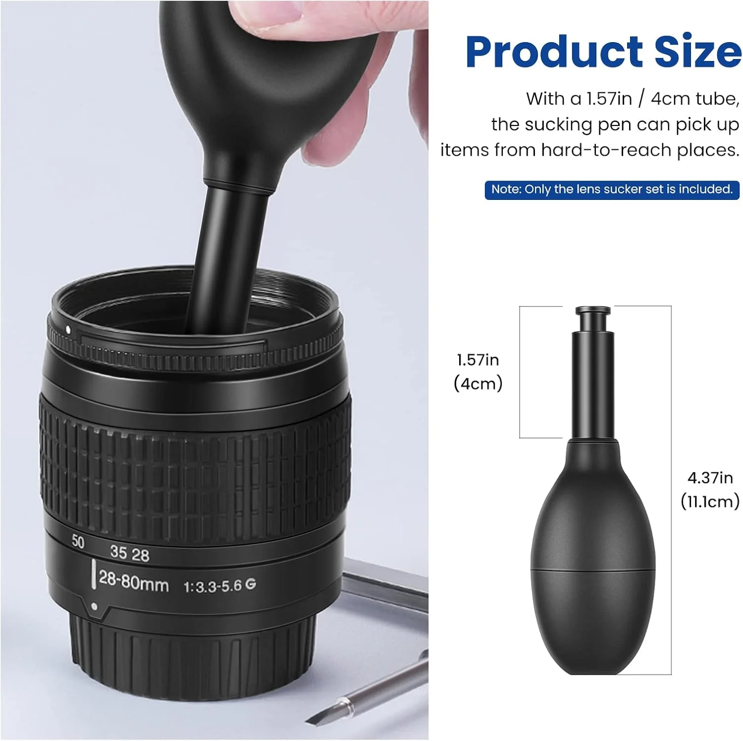 مجموعه ابزار مکنده لنز 8 در 1 نیور، قلم وکیوم با 7 سری مکنده قابل تعویض، ابزار تعمیر لنز برای تعمیر و تمیز کردن لنزها/ساعت ها/قطعات الکترونیکی مجموعه ابزار مکنده لنز 8 در 1 نیور، قلم وکیوم با 7 سری مکنده قابل تعویض، ابزار تعمیر لنز برای تعمیر و تمیز کردن لنزها/ساعت ها/قطعات الکترونیکی