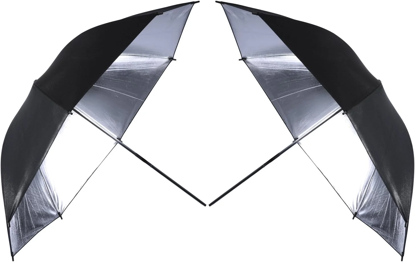 Neewer 2 عدد چتر بازتابنده نور استودیویی حرفه ای 84 سانتی متری مشکی/نقره ای