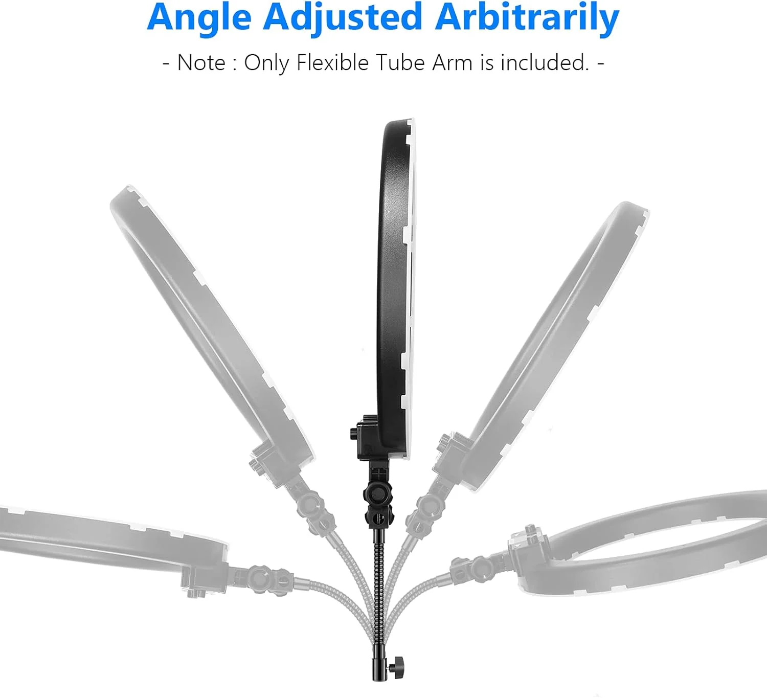 بازوی لوله فلزی انعطاف پذیر 25 سانتی متری نیور با رزوه پیچی 1/4 اینچی برای چراغ های ویدئویی LED، فلاش حلقه ای و سایر لوازم جانبی عکاسی بازوی لوله فلزی انعطاف پذیر 25 سانتی متری نیور با رزوه پیچی 1/4 اینچی برای چراغ های ویدئویی LED، فلاش حلقه ای و سایر لوازم جانبی عکاسی