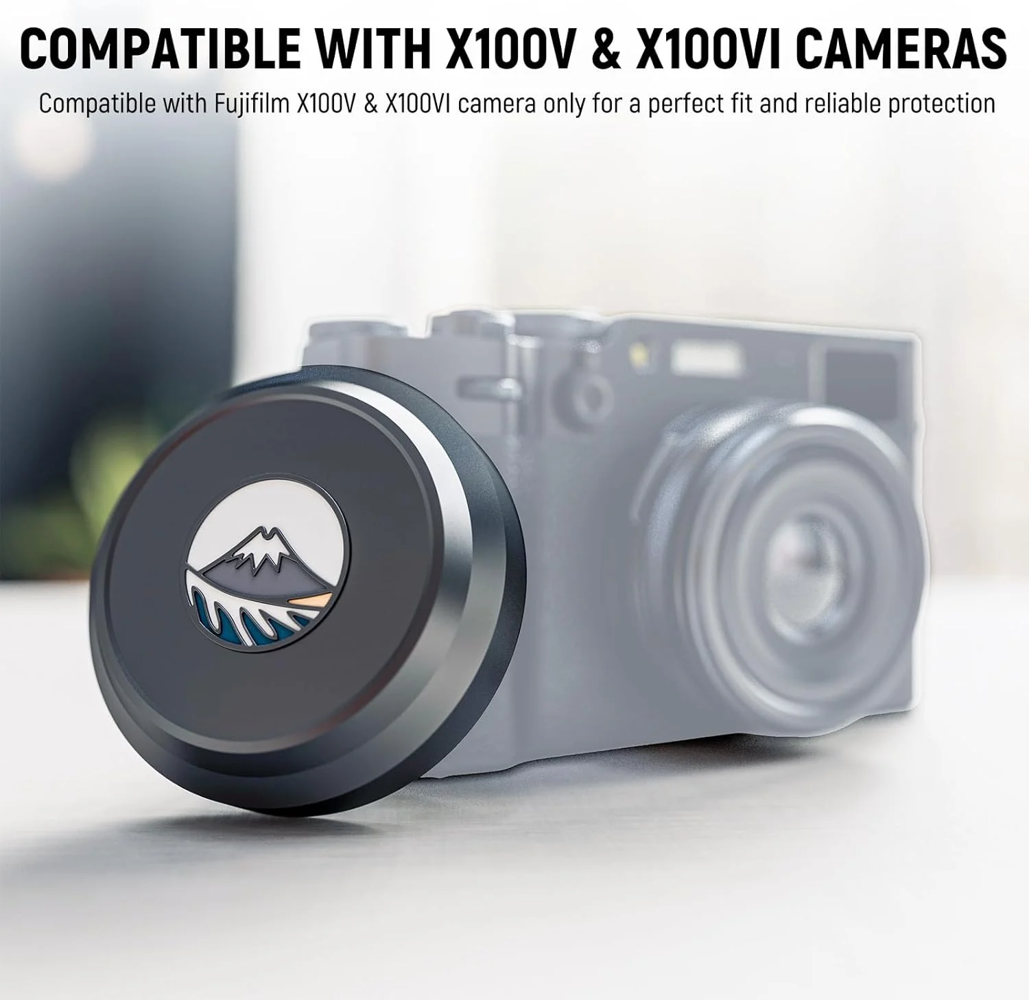 درب لنز NEEWER برای X100V و X100VI، پوشش محافظ لنز ضربه ای از جنس آلیاژ آلومینیوم با فضای داخلی ضد خش، سازگار با Fujifilm X100V و X100VI، مشکی، CA113 درب لنز NEEWER برای X100V و X100VI، پوشش محافظ لنز ضربه ای از جنس آلیاژ آلومینیوم با فضای داخلی ضد خش، سازگار با Fujifilm X100V و X100VI، مشکی، CA113