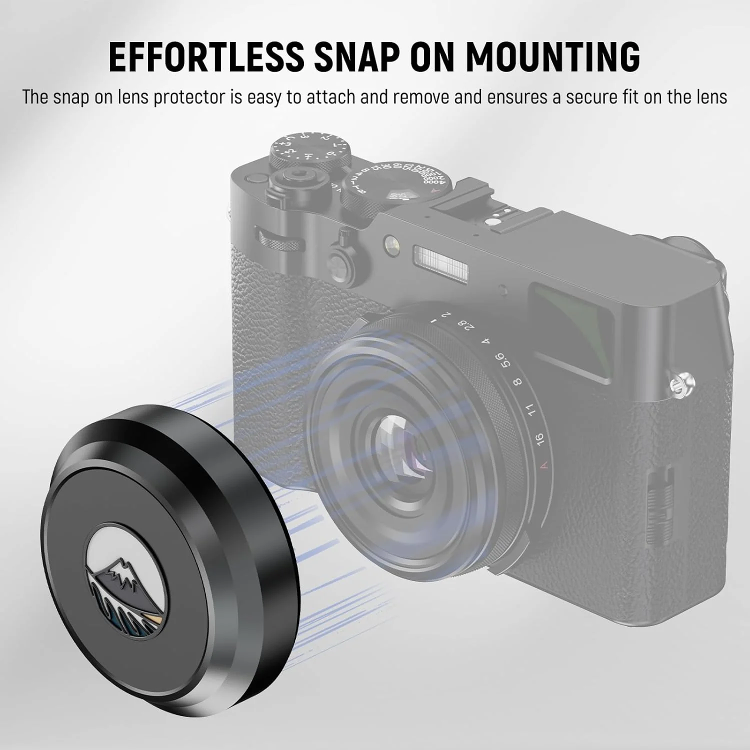 درب لنز NEEWER برای X100V و X100VI، پوشش محافظ لنز ضربه ای از جنس آلیاژ آلومینیوم با فضای داخلی ضد خش، سازگار با Fujifilm X100V و X100VI، مشکی، CA113 درب لنز NEEWER برای X100V و X100VI، پوشش محافظ لنز ضربه ای از جنس آلیاژ آلومینیوم با فضای داخلی ضد خش، سازگار با Fujifilm X100V و X100VI، مشکی، CA113