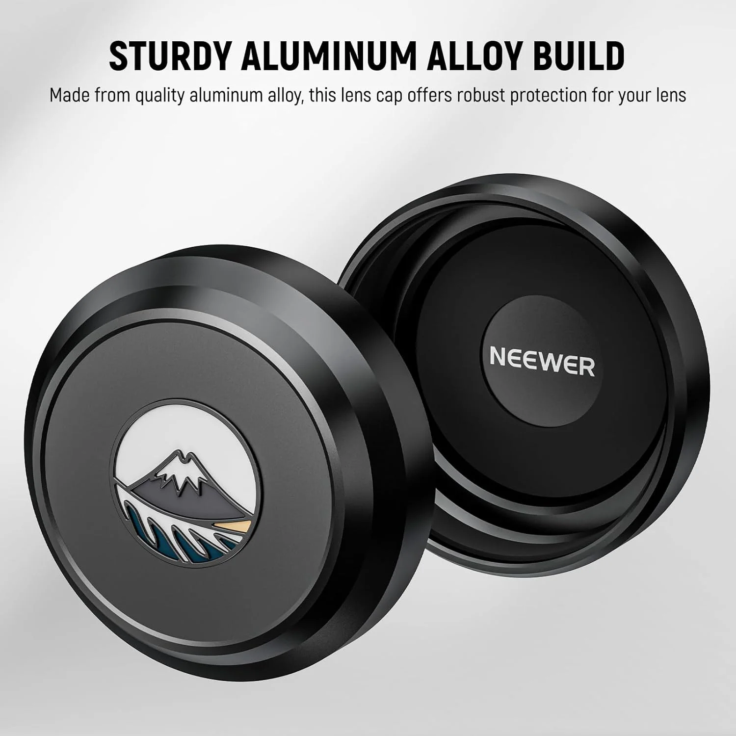 درب لنز NEEWER برای X100V و X100VI، پوشش محافظ لنز ضربه ای از جنس آلیاژ آلومینیوم با فضای داخلی ضد خش، سازگار با Fujifilm X100V و X100VI، مشکی، CA113 درب لنز NEEWER برای X100V و X100VI، پوشش محافظ لنز ضربه ای از جنس آلیاژ آلومینیوم با فضای داخلی ضد خش، سازگار با Fujifilm X100V و X100VI، مشکی، CA113