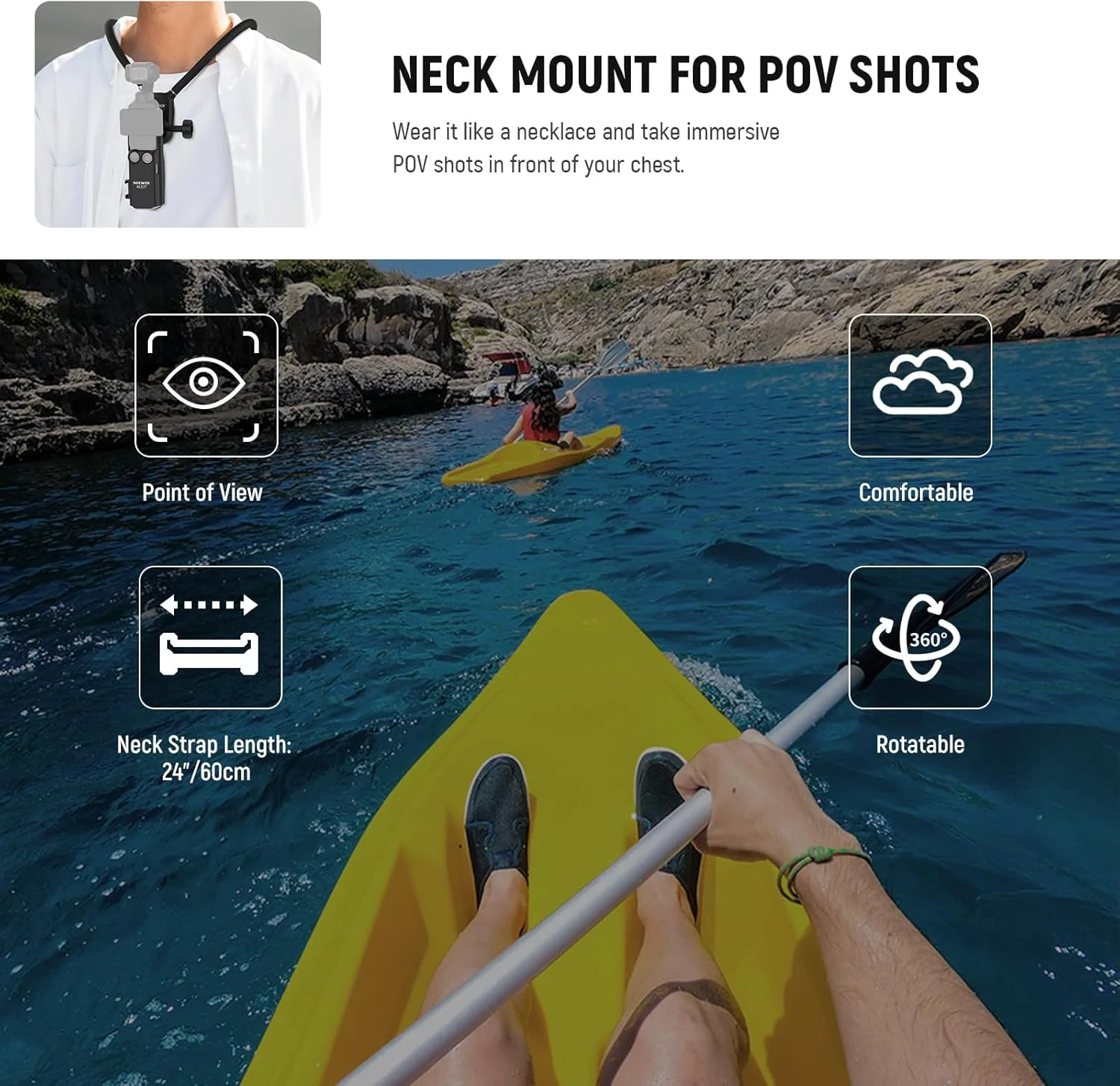 نگهدارنده گردنی مغناطیسی NEEWER با قفس Pocket 3، پشتیبانی گردنی انعطاف پذیر برای دوربین اکشن، سازگار با GoPro Hero 13 12 11 MAX DJI Action 5 Pro Insta360 Osmo Pocket 3، GP39 نگهدارنده گردنی مغناطیسی NEEWER با قفس Pocket 3، پشتیبانی گردنی انعطاف پذیر برای دوربین اکشن، سازگار با GoPro Hero 13 12 11 MAX DJI Action 5 Pro Insta360 Osmo Pocket 3، GP39