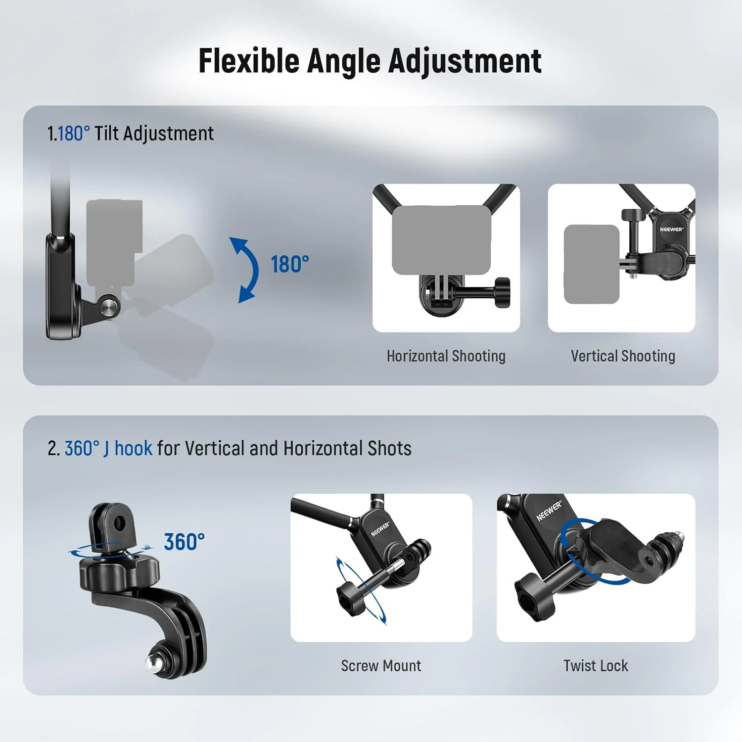 نگهدارنده گردنی مغناطیسی NEEWER با قفس Pocket 3، پشتیبانی گردنی انعطاف پذیر برای دوربین اکشن، سازگار با GoPro Hero 13 12 11 MAX DJI Action 5 Pro Insta360 Osmo Pocket 3، GP39 نگهدارنده گردنی مغناطیسی NEEWER با قفس Pocket 3، پشتیبانی گردنی انعطاف پذیر برای دوربین اکشن، سازگار با GoPro Hero 13 12 11 MAX DJI Action 5 Pro Insta360 Osmo Pocket 3، GP39