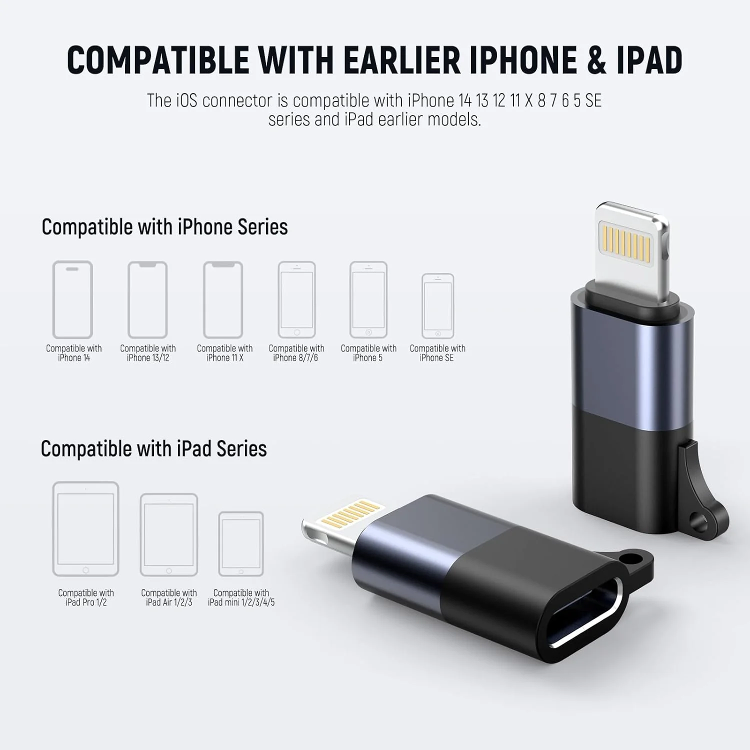 مجموعه 2 عددی آداپتور OTG USB C به iOS نیور، USB Type C (مادگی) به iOS (نری) سازگار با iPhone 14 13 12 11 X iPad و میکروفون بی سیم Type C نیور، LM4 مجموعه 2 عددی آداپتور OTG USB C به iOS نیور، USB Type C (مادگی) به iOS (نری) سازگار با iPhone 14 13 12 11 X iPad و میکروفون بی سیم Type C نیور، LM4