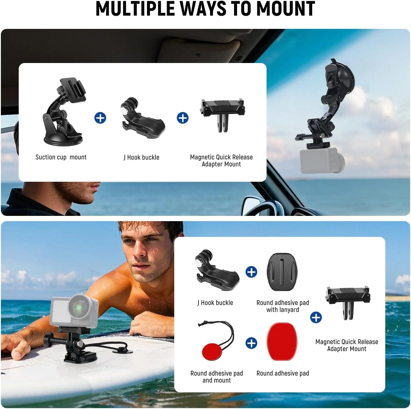 کیت لوازم جانبی دوربین اکشن 35 در 1 حرفه ای NEEWER سازگار با DJI Osmo Action 5 Pro 4 3 GoPro، آداپتور سریع برای غواصی، پیاده روی، موتور سیکلت، ATV، اسکی، موج سواری، ولاگ، GP-51 کیت لوازم جانبی دوربین اکشن 35 در 1 حرفه ای NEEWER سازگار با DJI Osmo Action 5 Pro 4 3 GoPro، آداپتور سریع برای غواصی، پیاده روی، موتور سیکلت، ATV، اسکی، موج سواری، ولاگ، GP-51