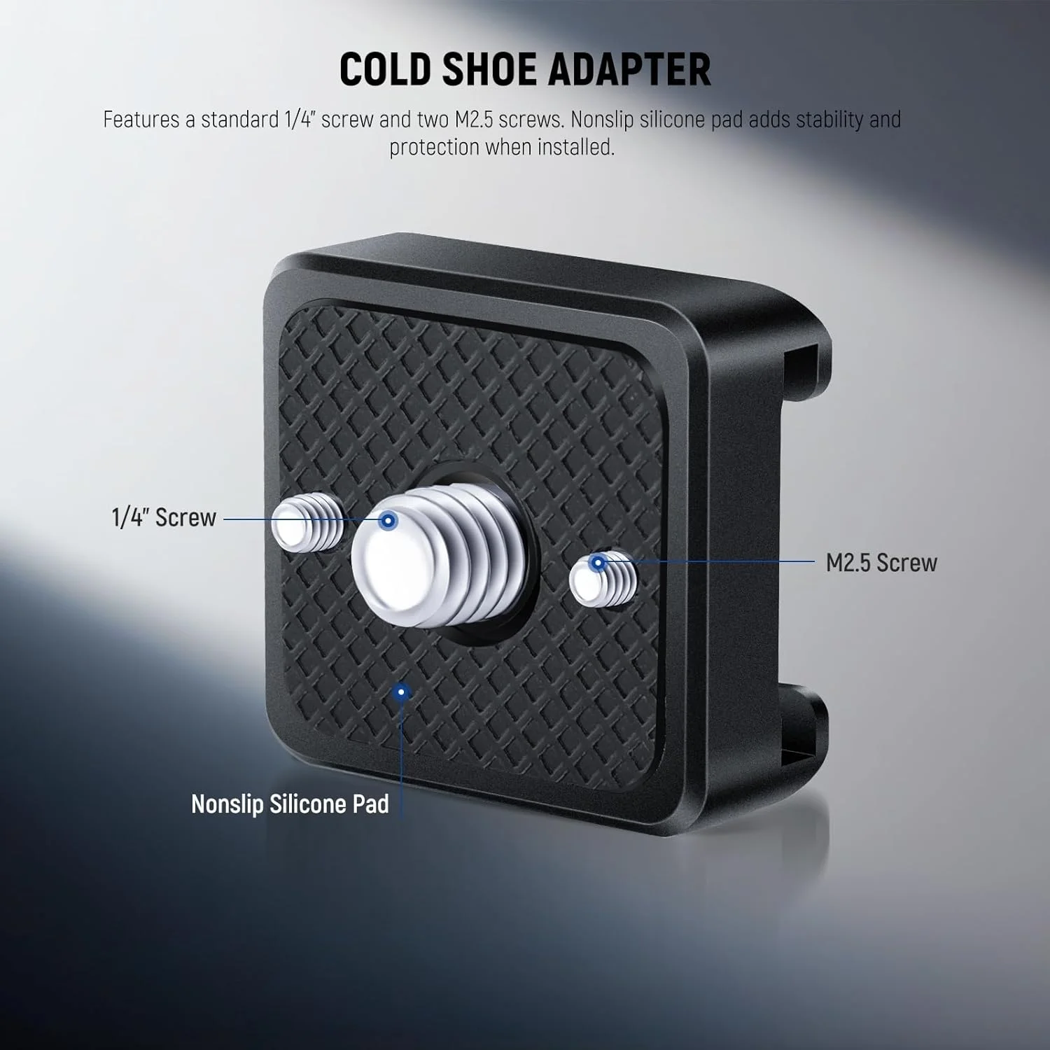 آداپتورهای مانت کفشک سرد NEEWER بسته 3 عددی، مانت کفشک سرد با رزوه 1/4 اینچی سازگار با قفس دوربین DSLR SmallRig، میکروفون، چراغ LED، مانیتور و موارد دیگر، ST26