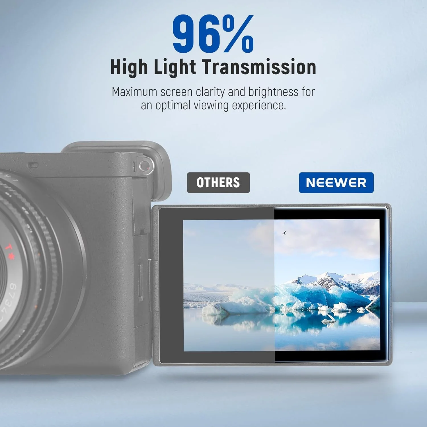 محافظ صفحه نمایش 3 اینچی دوربین نیور، شیشه حرارت دیده فوق العاده نازک با سختی 8H، انتقال نور 96٪، مقاوم در برابر خراش و اثر انگشت، سازگار با Sony ZV-E1, α7 IV, α7C II, α7C R, CA127 محافظ صفحه نمایش 3 اینچی دوربین نیور، شیشه حرارت دیده فوق العاده نازک با سختی 8H، انتقال نور 96٪، مقاوم در برابر خراش و اثر انگشت، سازگار با Sony ZV-E1, α7 IV, α7C II, α7C R, CA127